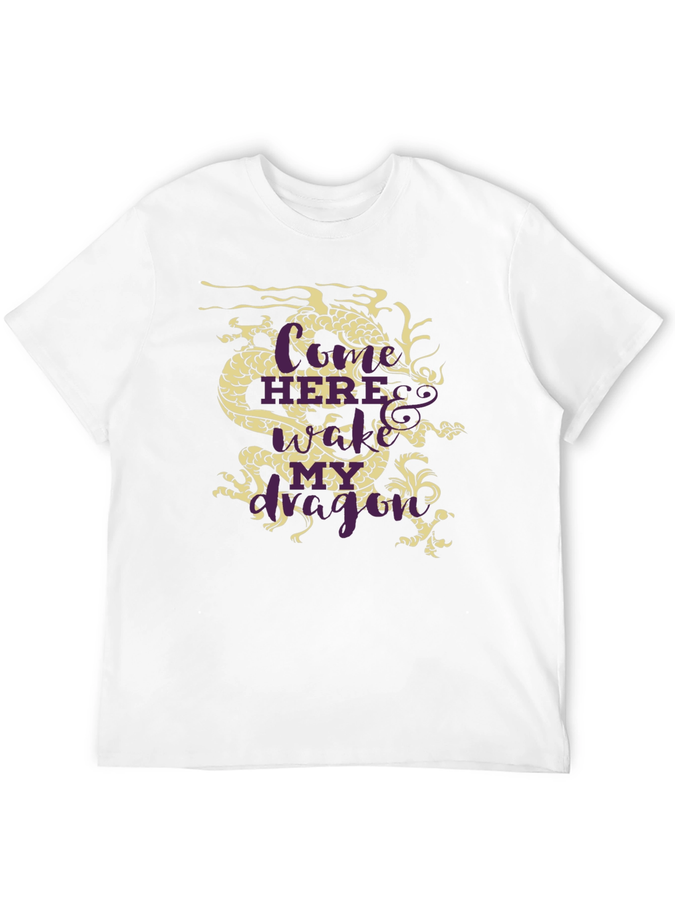 Dragon Graphic Tee - Here Be Dragons Black T-Shirt