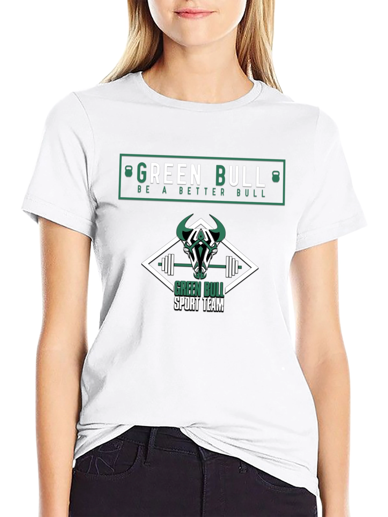 Green Bull Sport Team Black T-Shirt