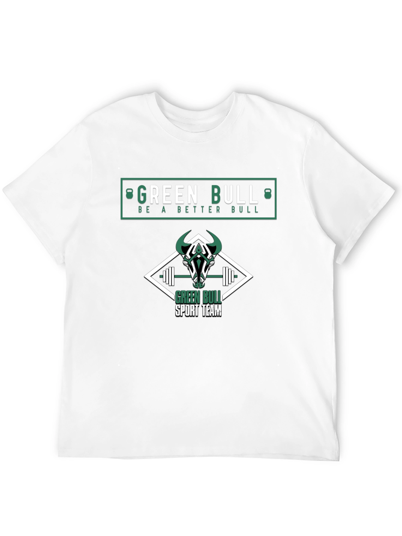 Green Bull Sport Team Black T-Shirt