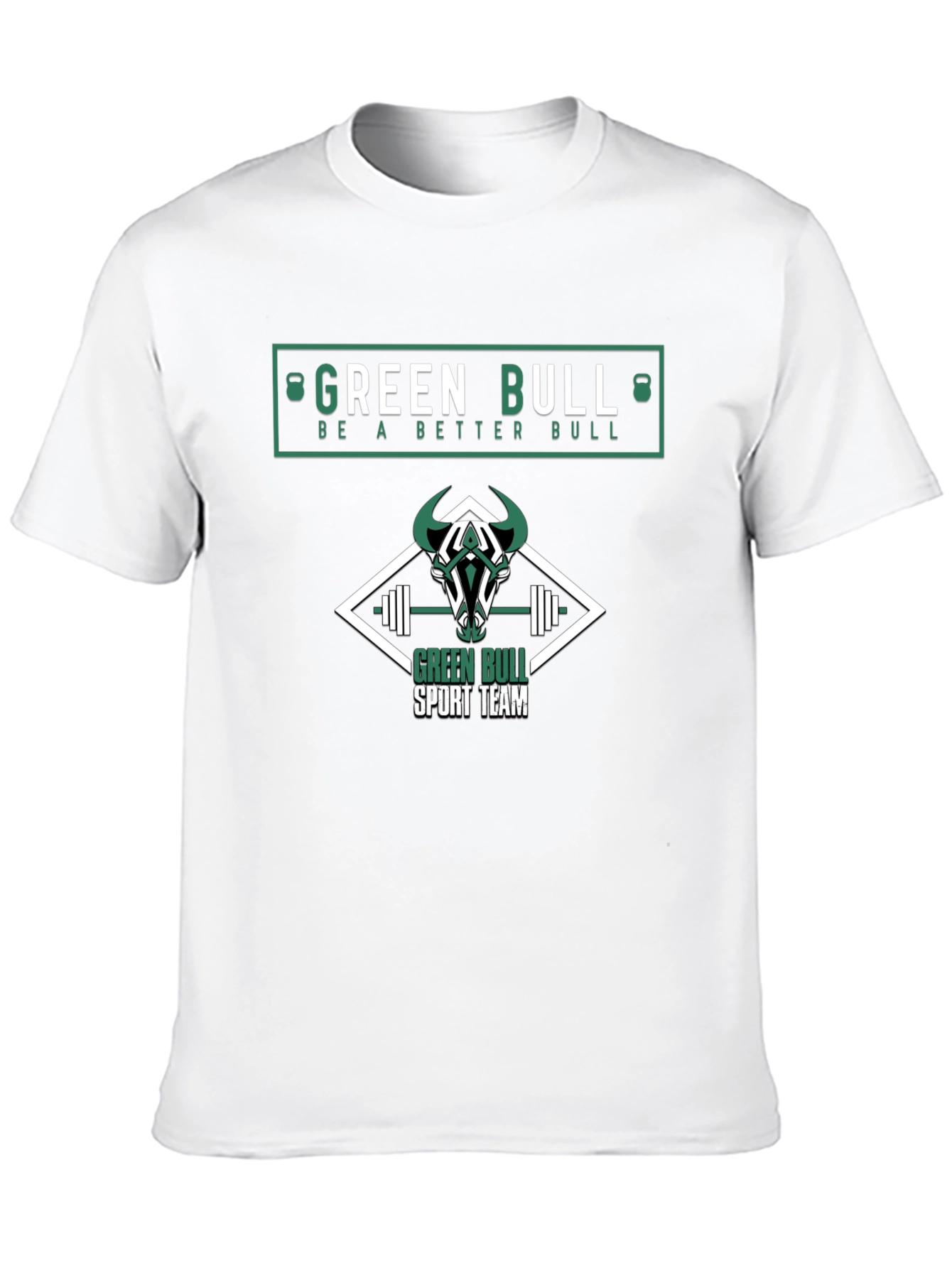 Green Bull Sport Team Black T-Shirt