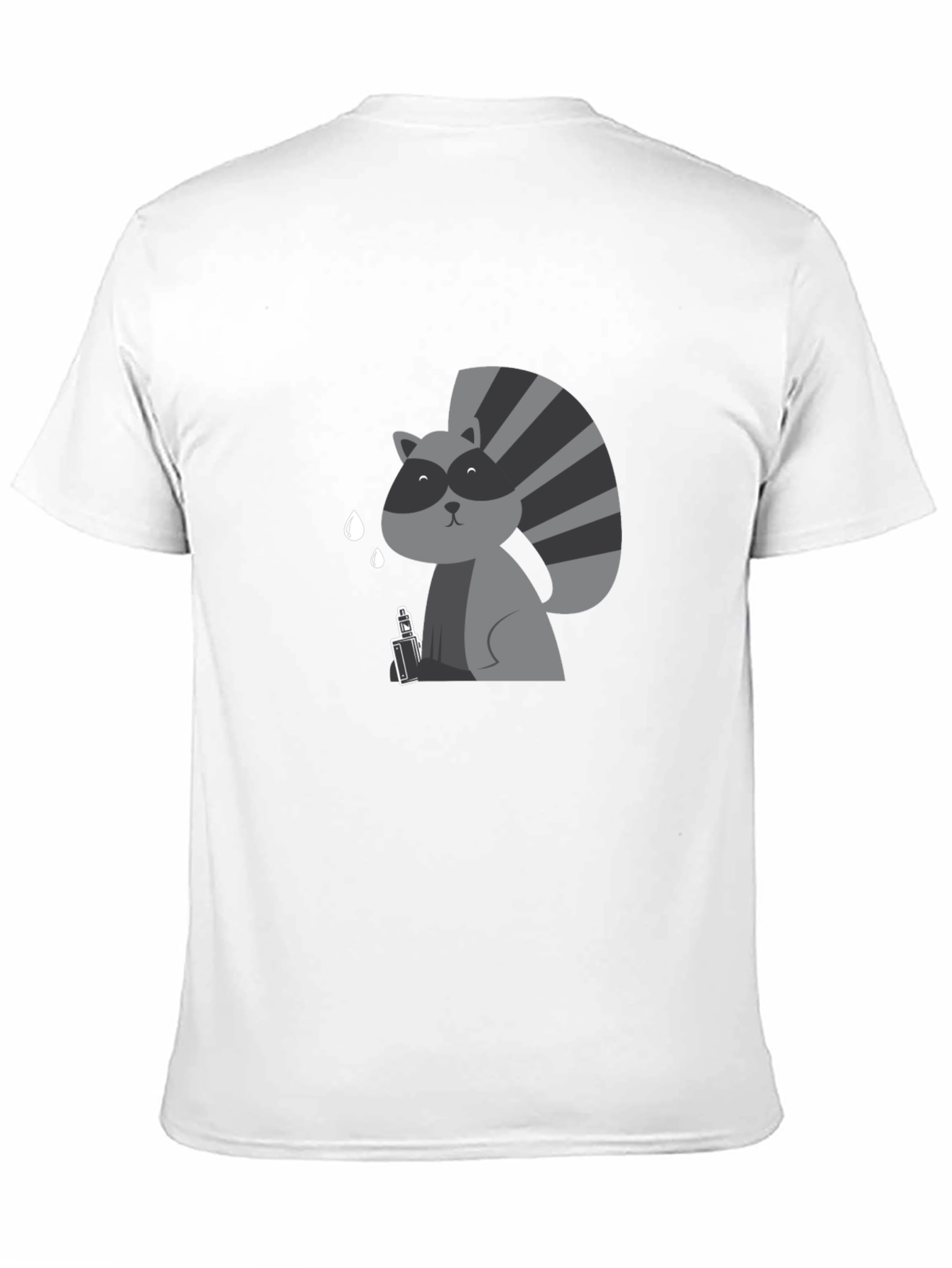Raccoon Vaping Funny T-Shirt