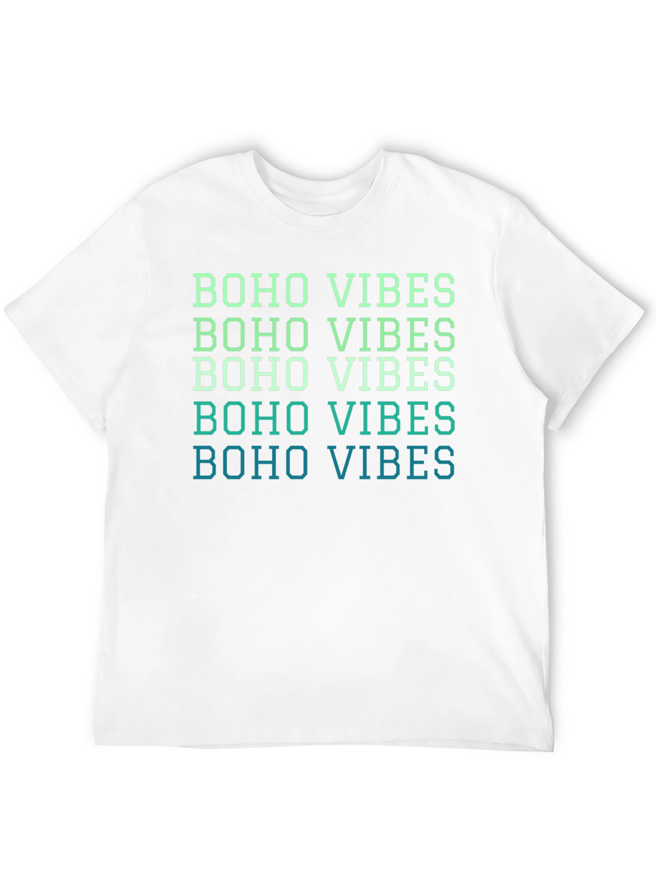 Boho Vibes Graphic Tee - Relaxed Fit Black T-Shirt