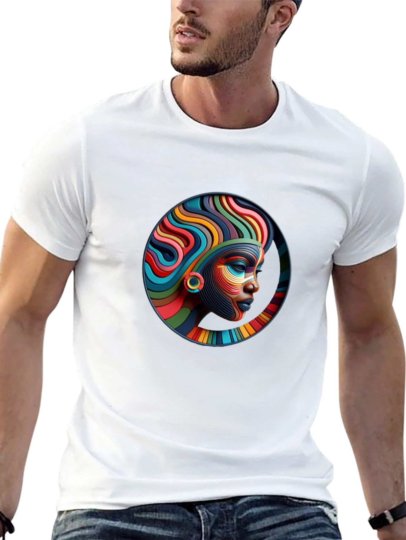 Abstract African Woman Art T-Shirt