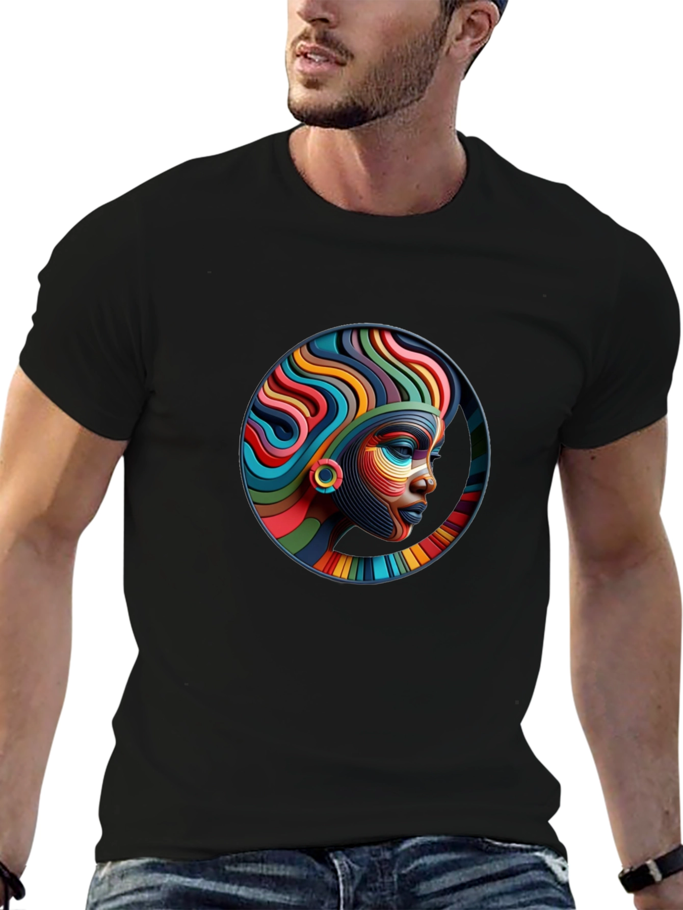 Abstract African Woman Art T-Shirt