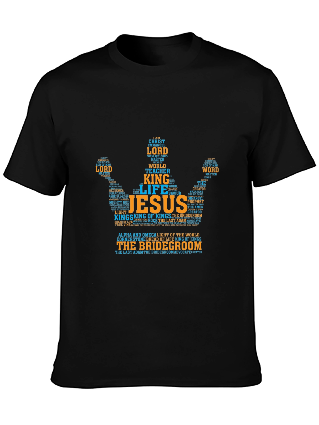 Christian Word Art T-Shirt - Jesus the Bridegroom