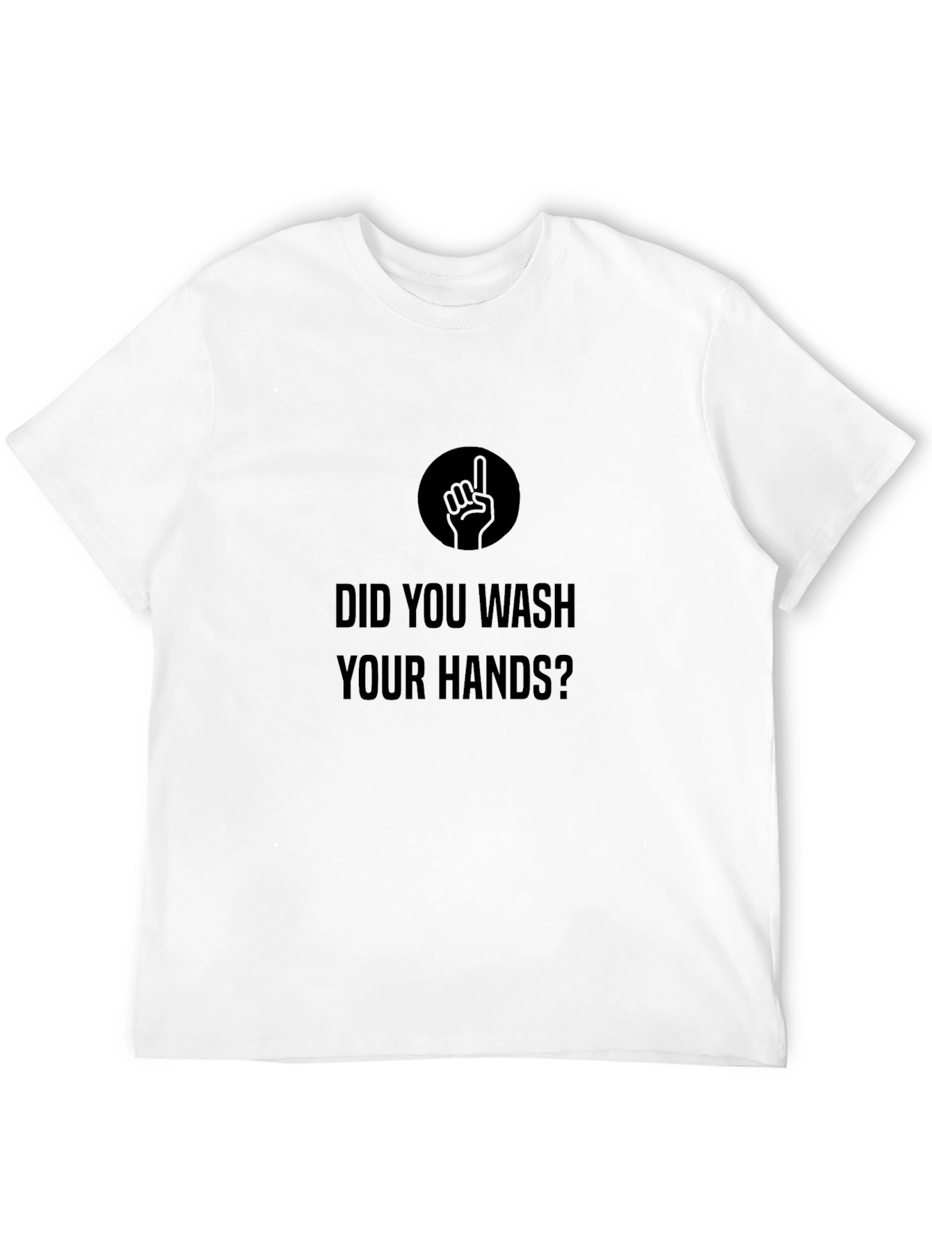 Wash Your Hands Graphic Tee - Black
