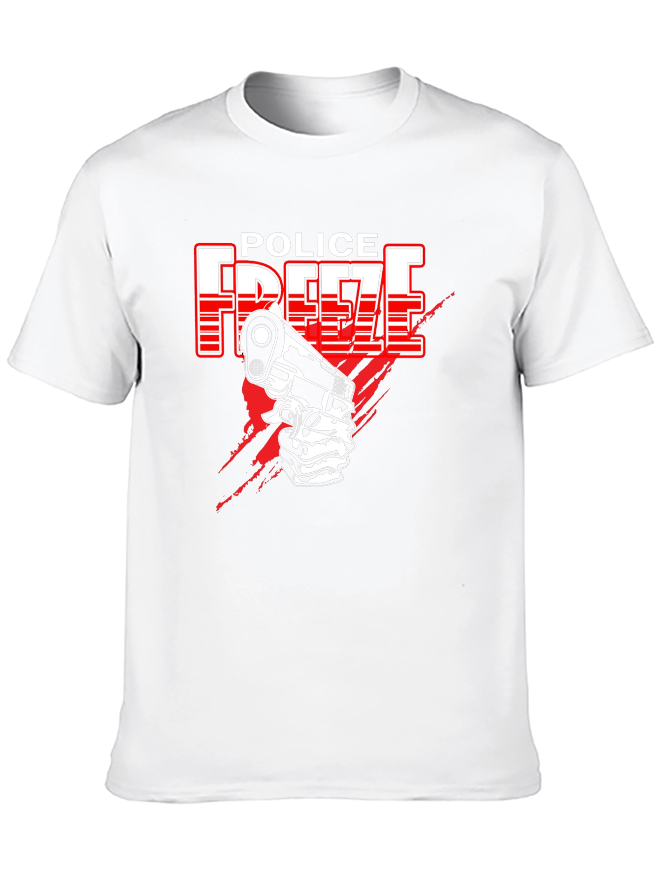 Police Freeze T-Shirt - Black Graphic Tee