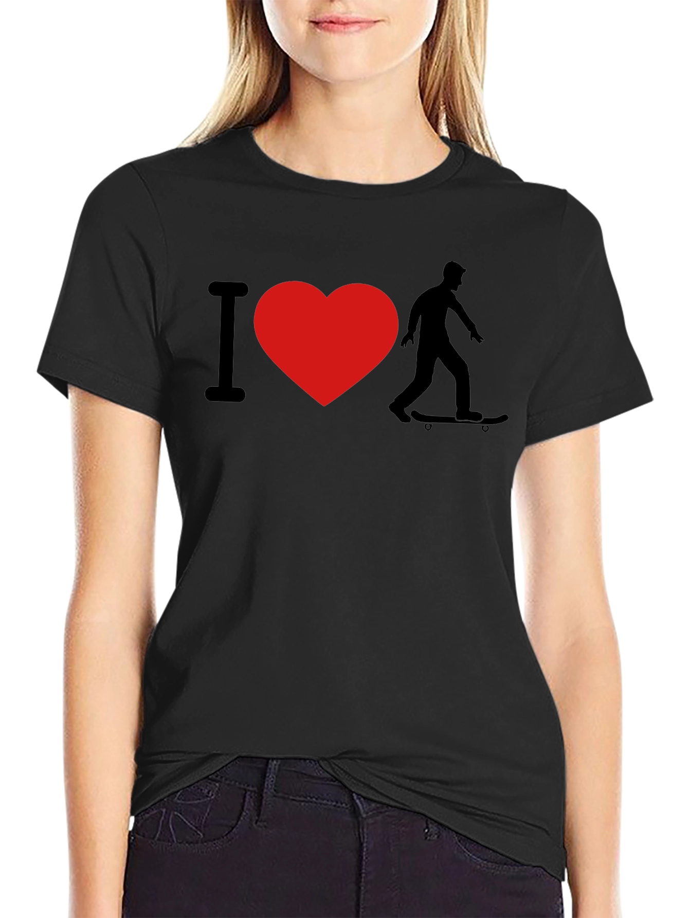I Love Skateboarding Graphic T-Shirt