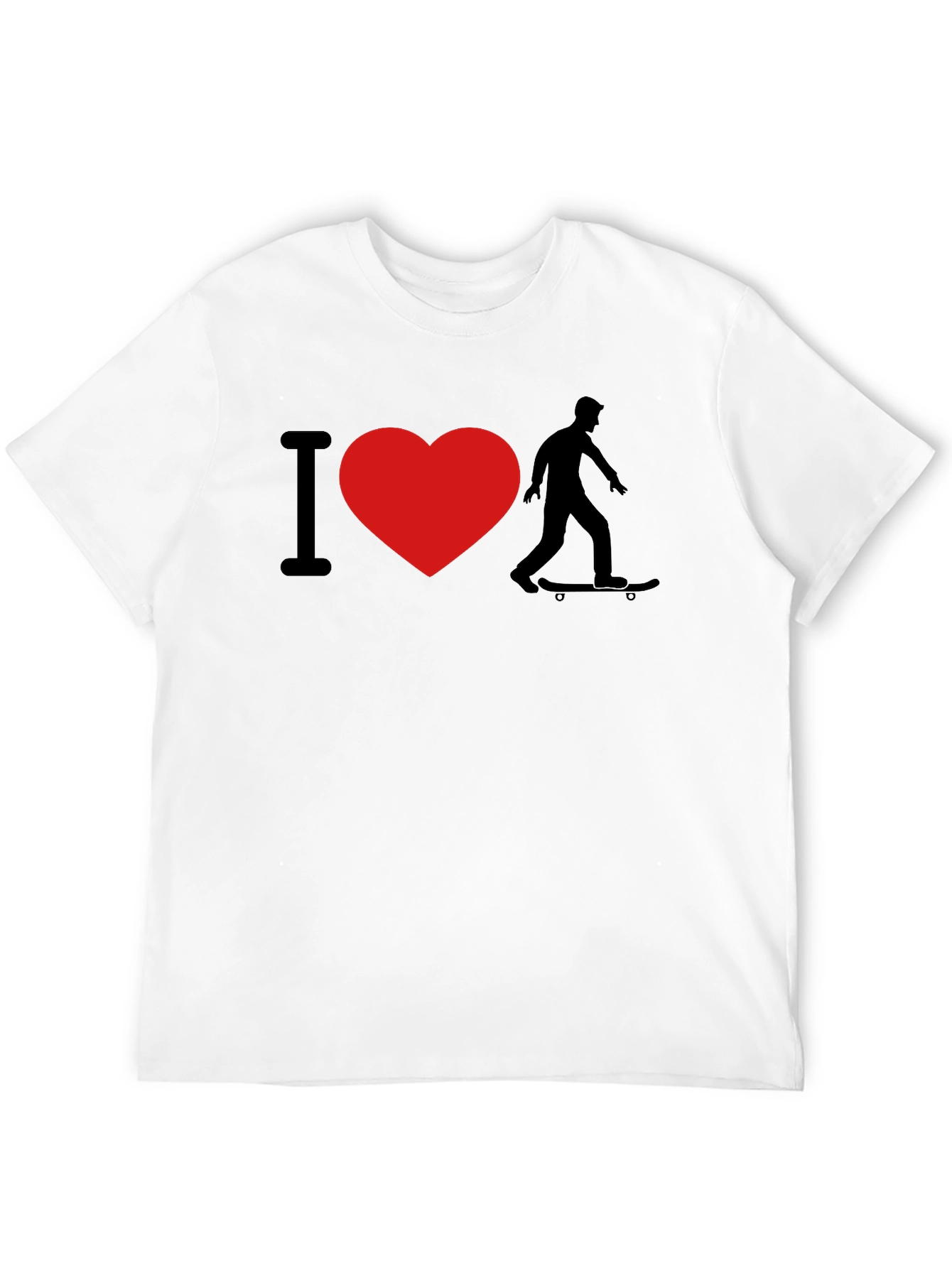 I Love Skateboarding Graphic T-Shirt