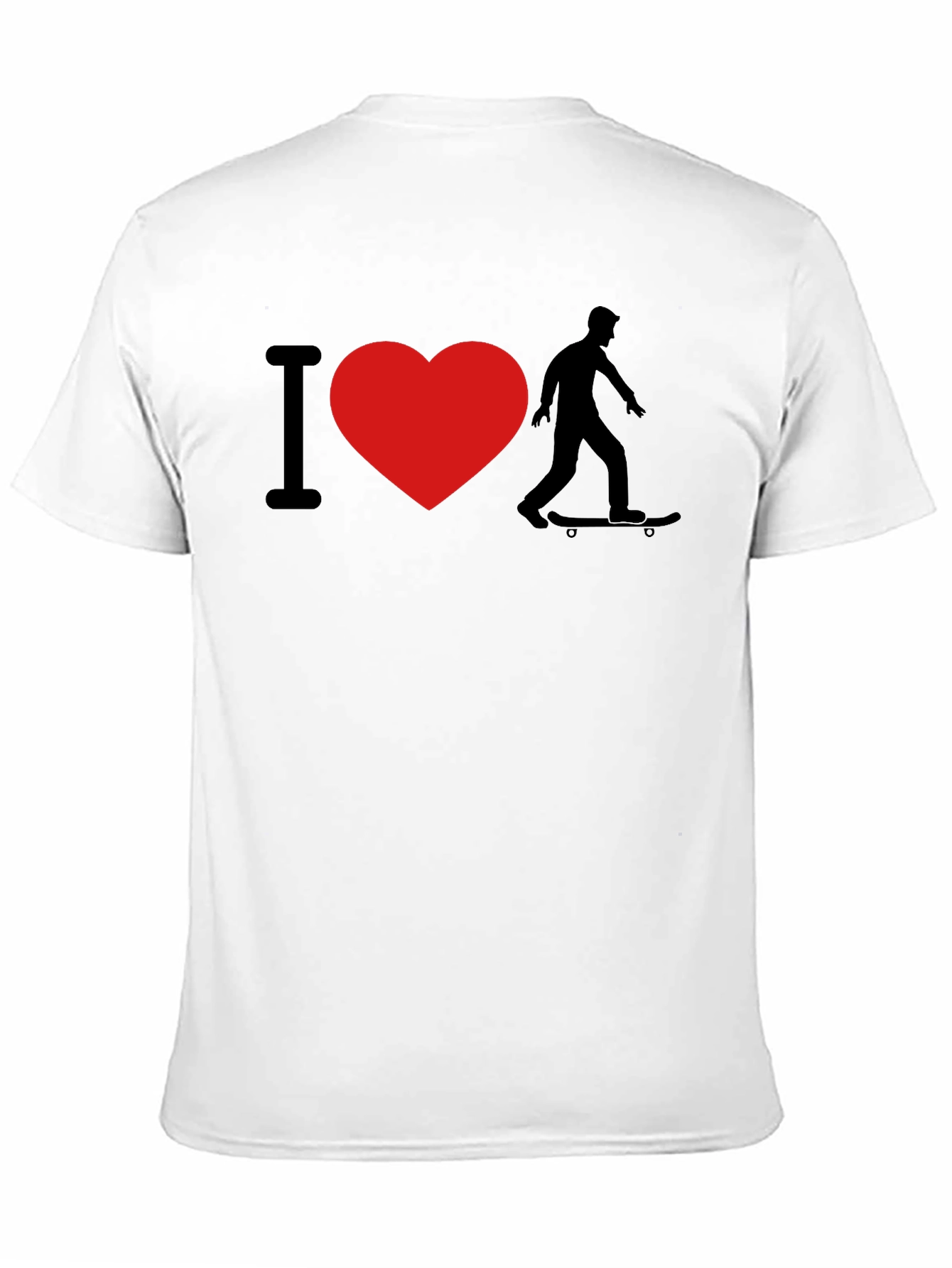 I Love Skateboarding Graphic T-Shirt