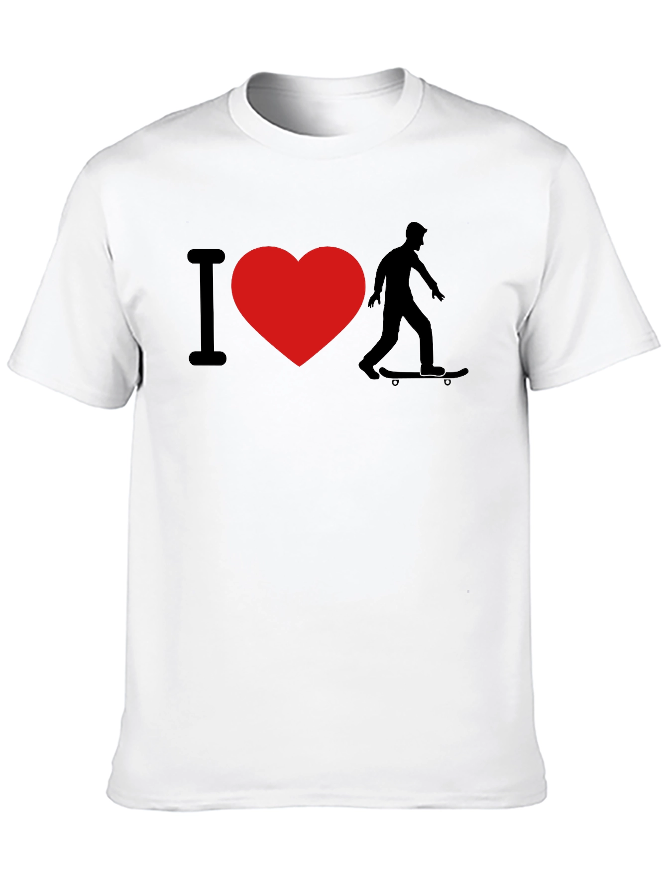 I Love Skateboarding Graphic T-Shirt