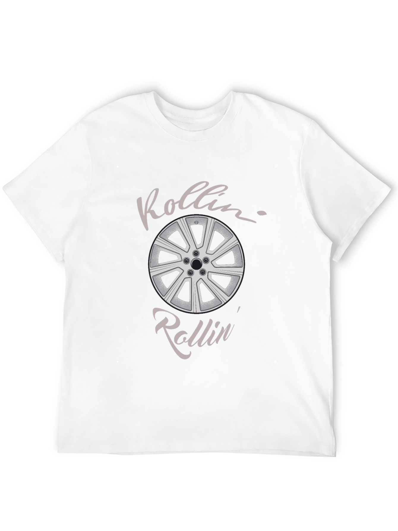 Rollin Car Wheel Graphic Tee - Black