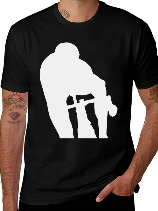 Silhouette Graphic Tee - Black Cotton Blend