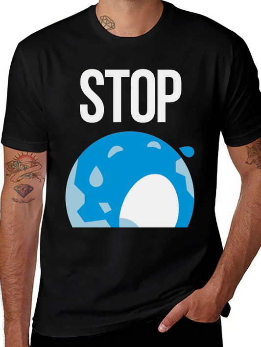 Stop Global Warming Graphic T-Shirt