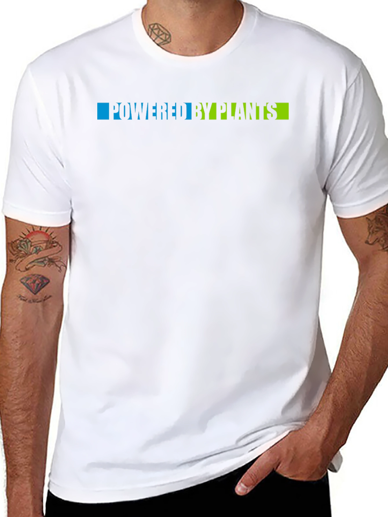 Powered By Plants T-Shirt - Vegan Friendly Tee