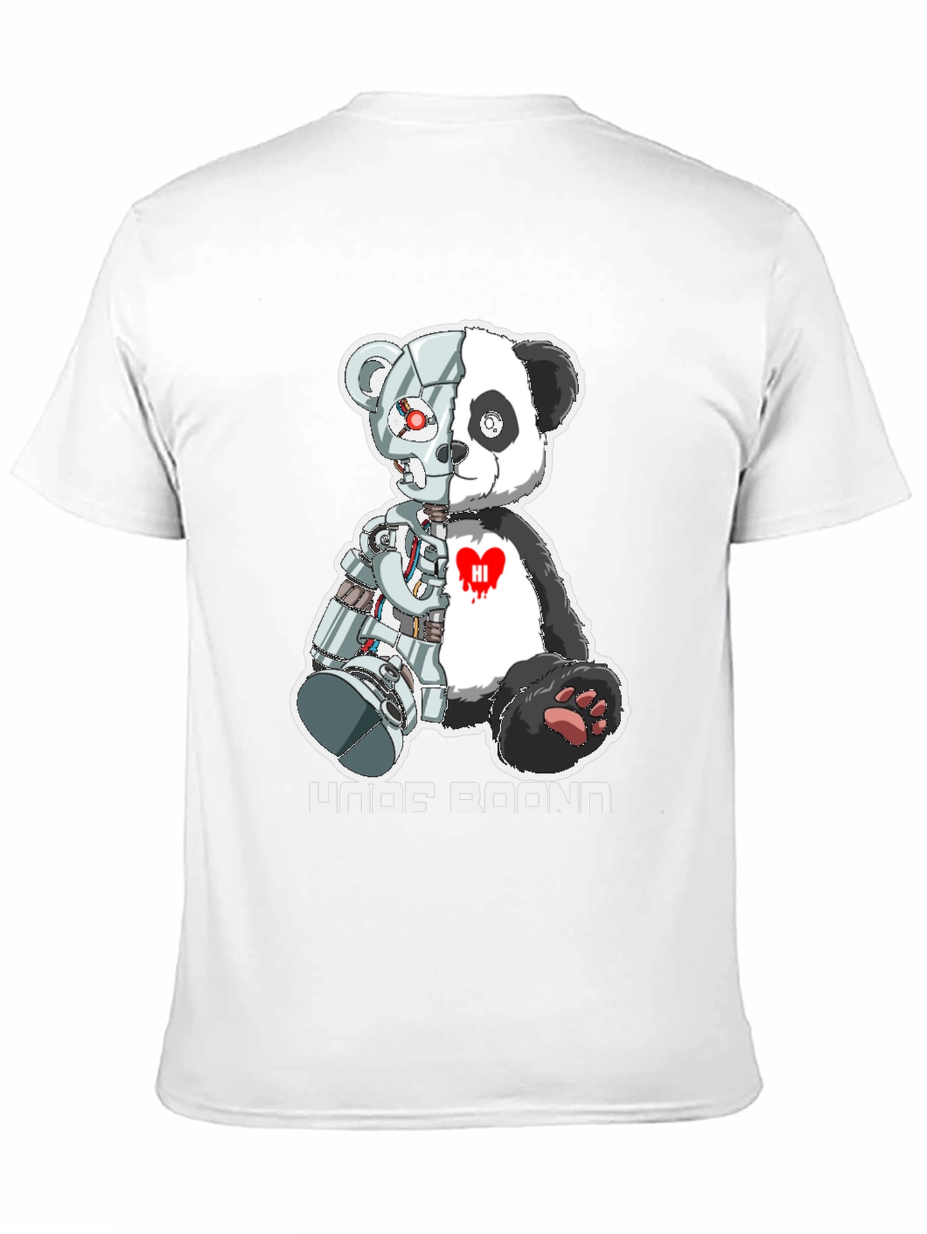 Cyber Panda Bear Graphic T-Shirt