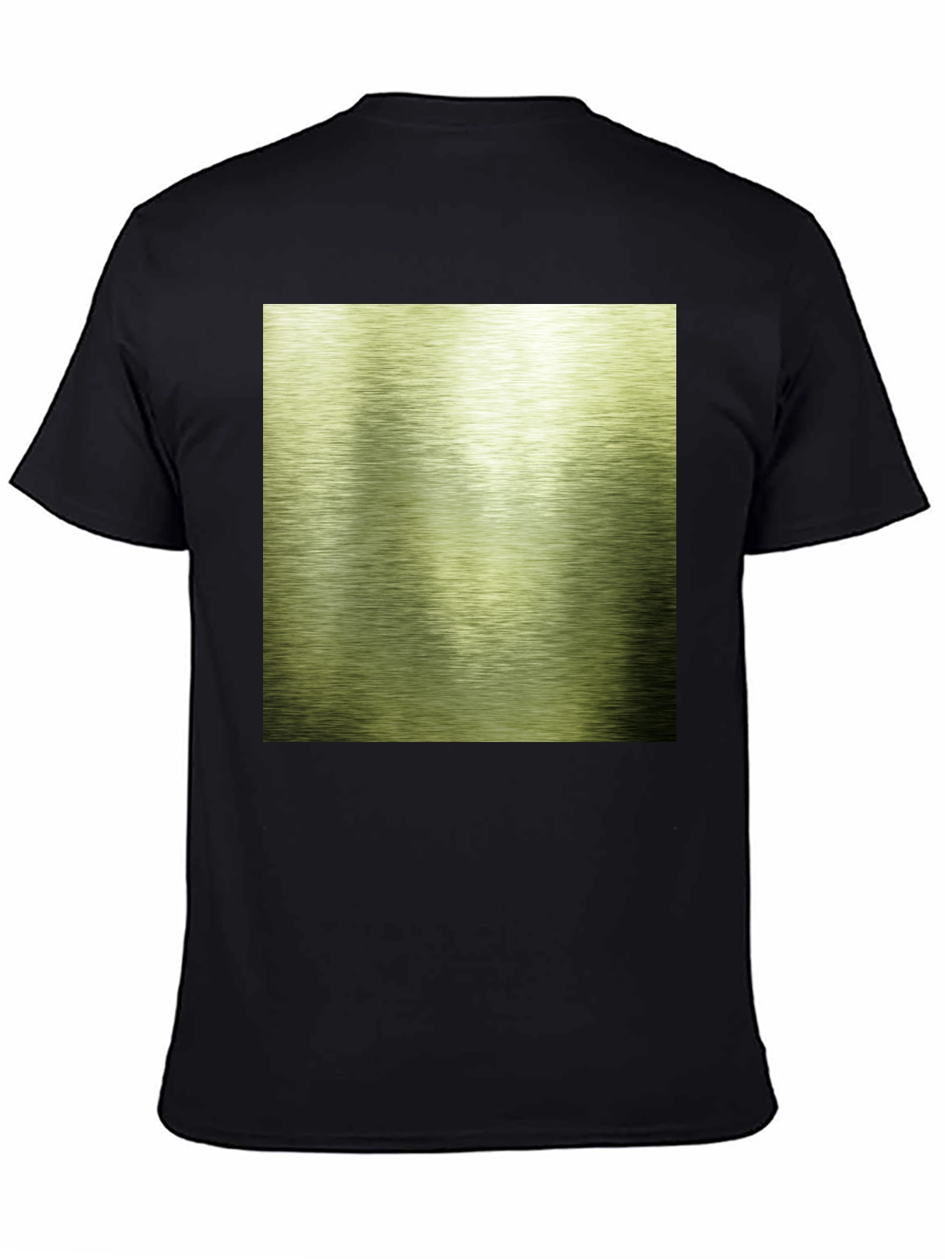 Black T-Shirt with Metallic Graphic