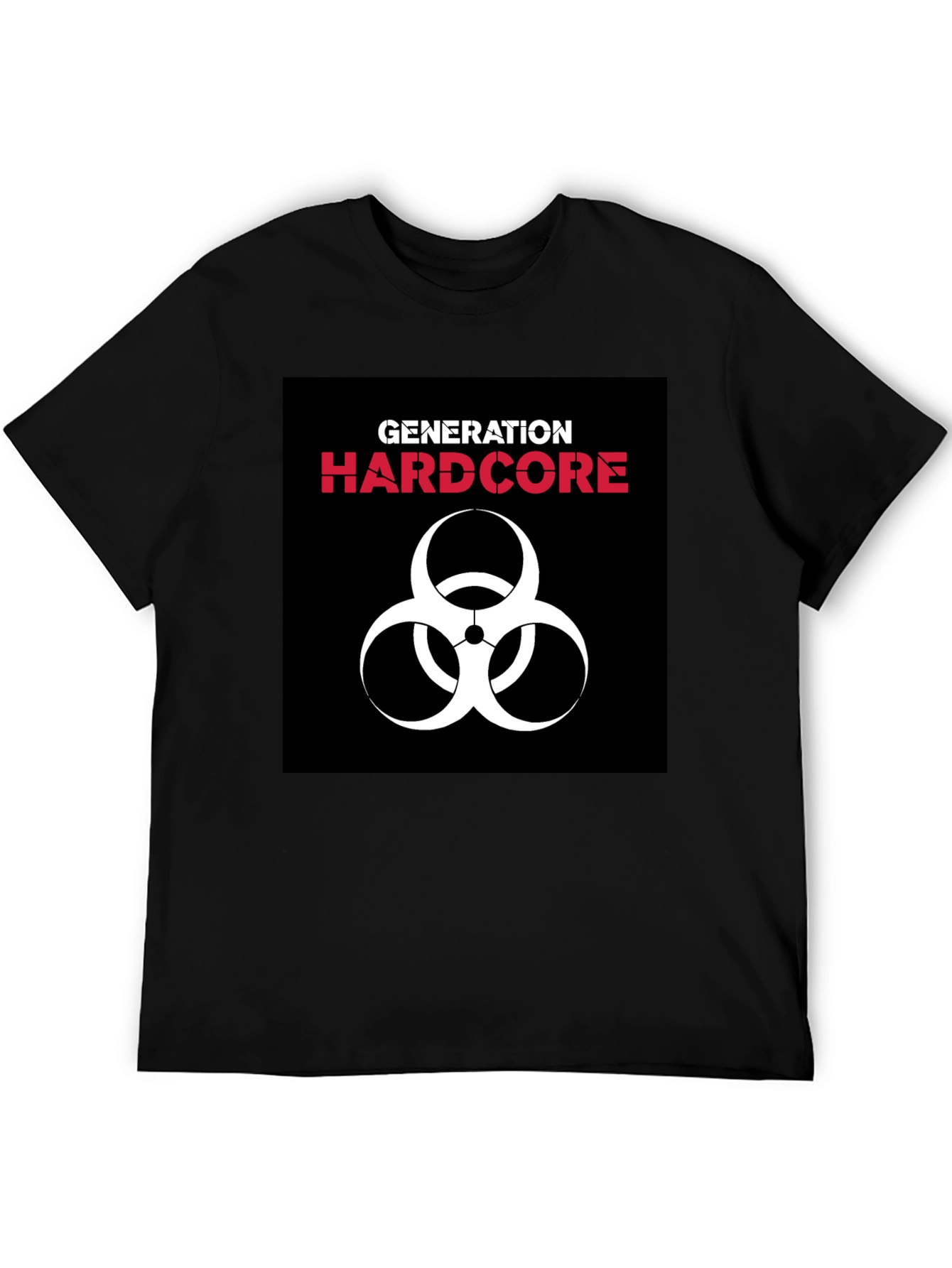 Generation Hardcore Biohazard Symbol Black T-Shirt