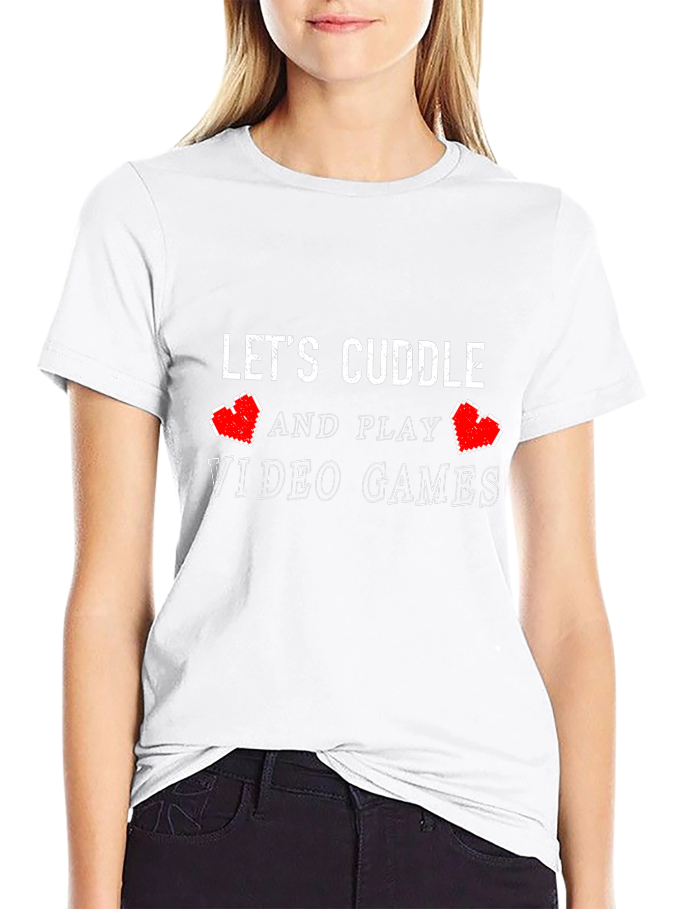 Lets Cuddle & Play Video Games T-Shirt