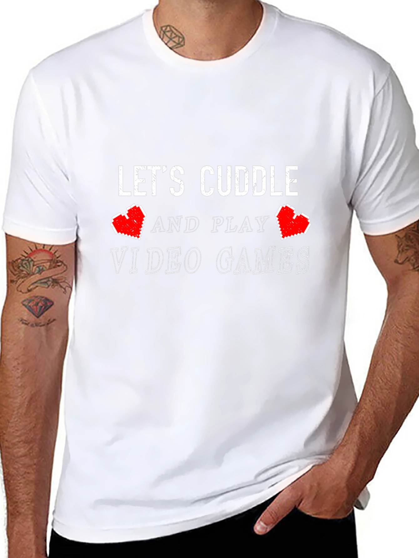 Lets Cuddle & Play Video Games T-Shirt