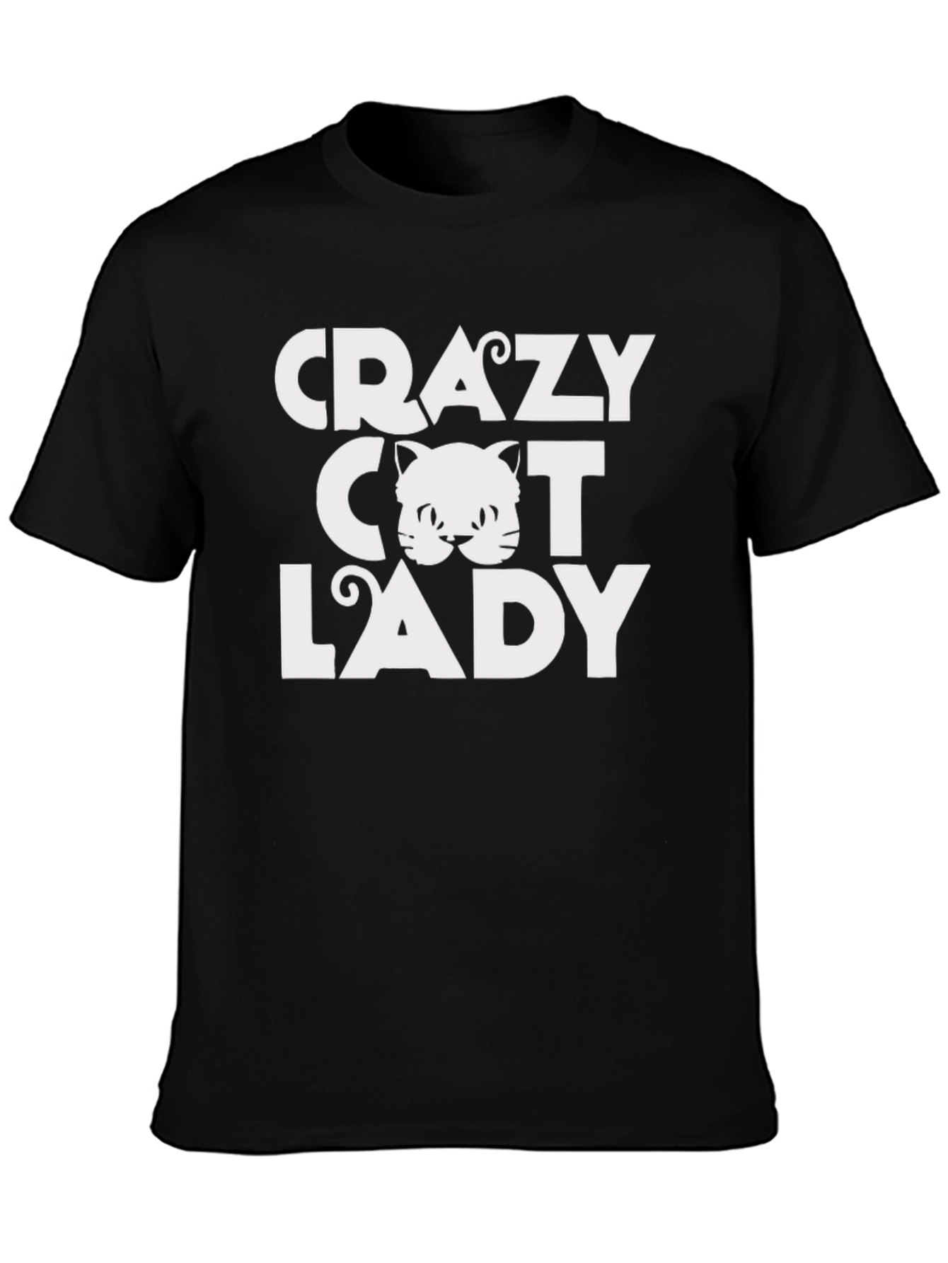 Crazy Cat Lady Graphic Tee - Novelty T-Shirt