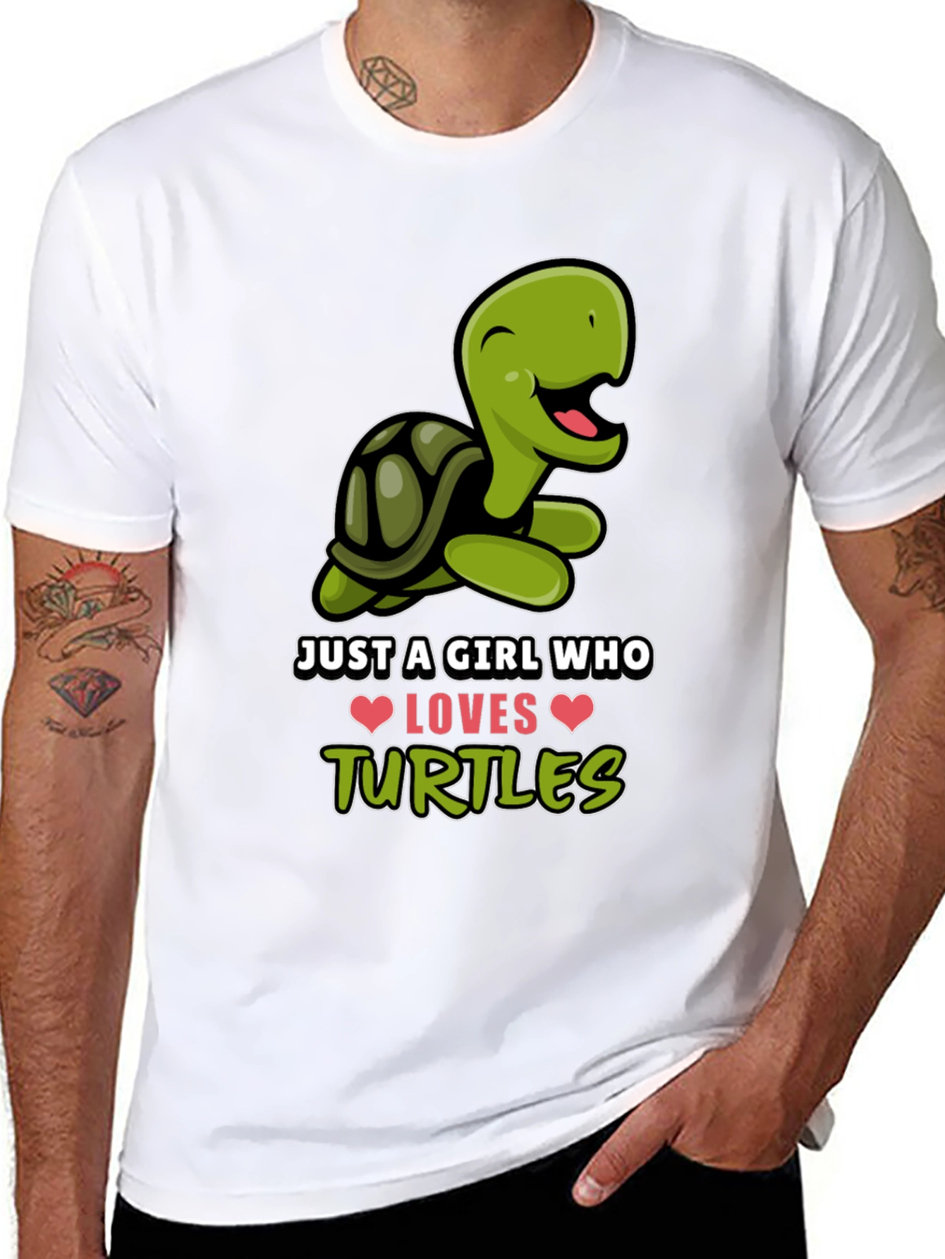 Cute Turtle Lover Graphic Tee