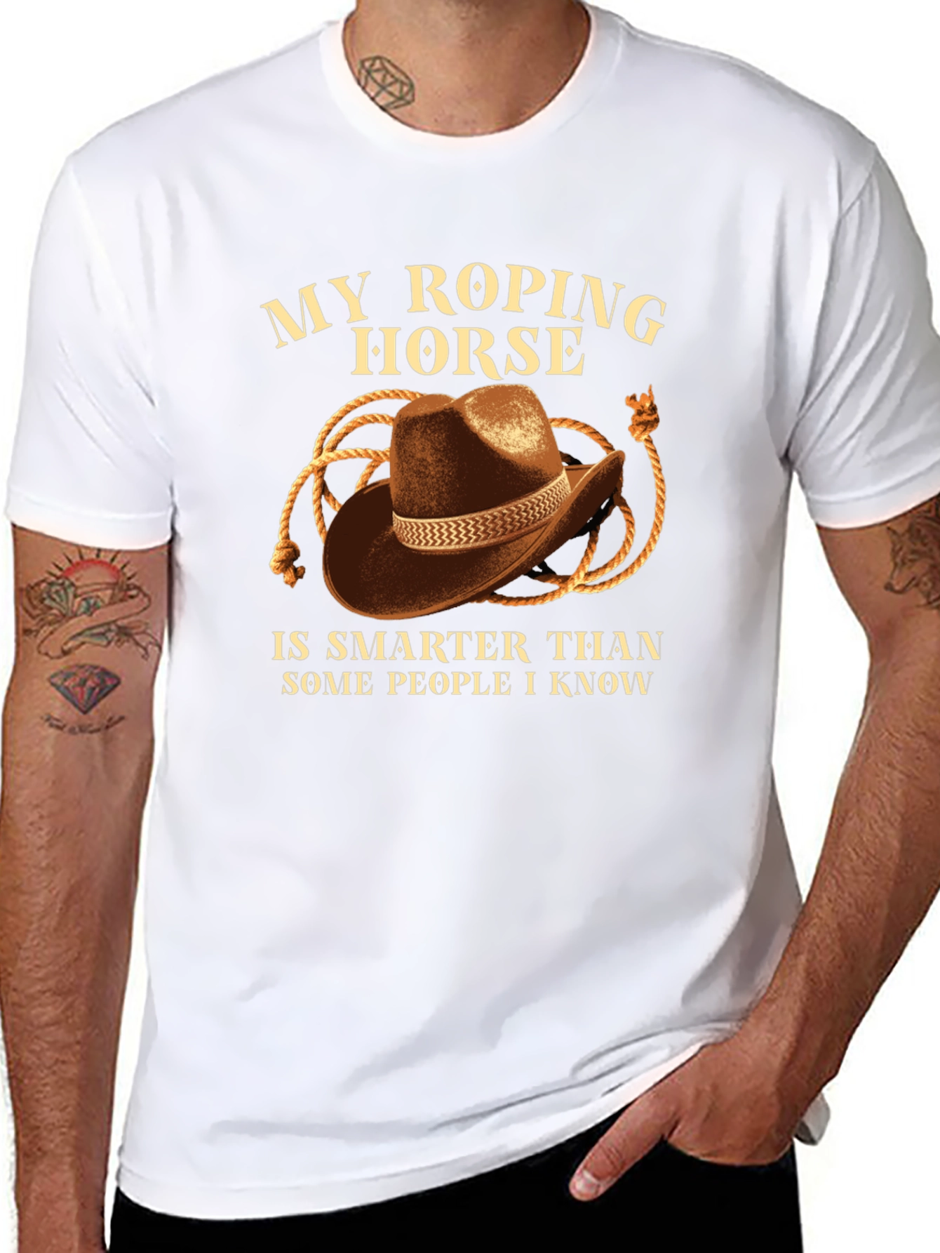My Roping Horse T-Shirt - Cowboy Hat Design