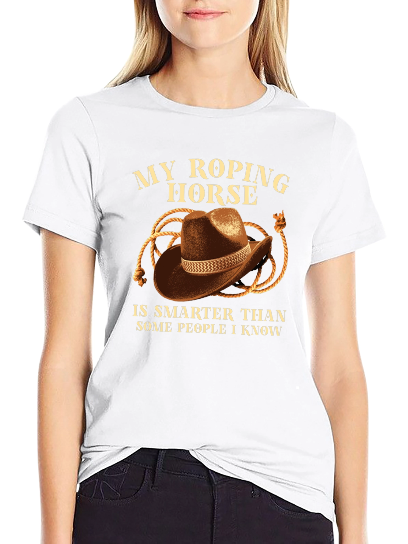 My Roping Horse T-Shirt - Cowboy Hat Design