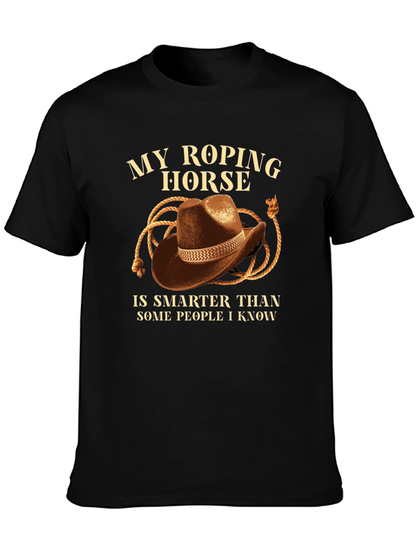 My Roping Horse T-Shirt - Cowboy Hat Design