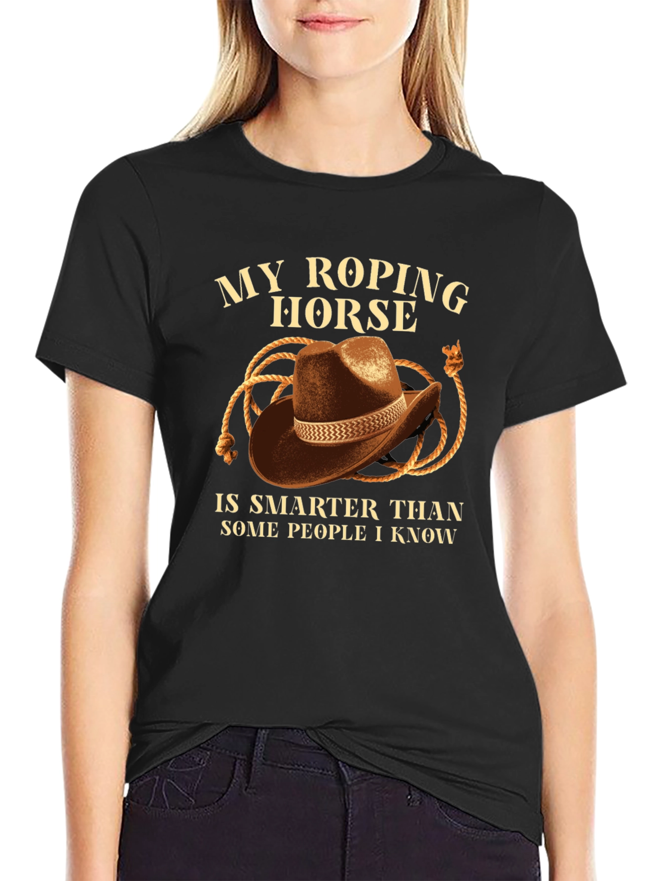 My Roping Horse T-Shirt - Cowboy Hat Design
