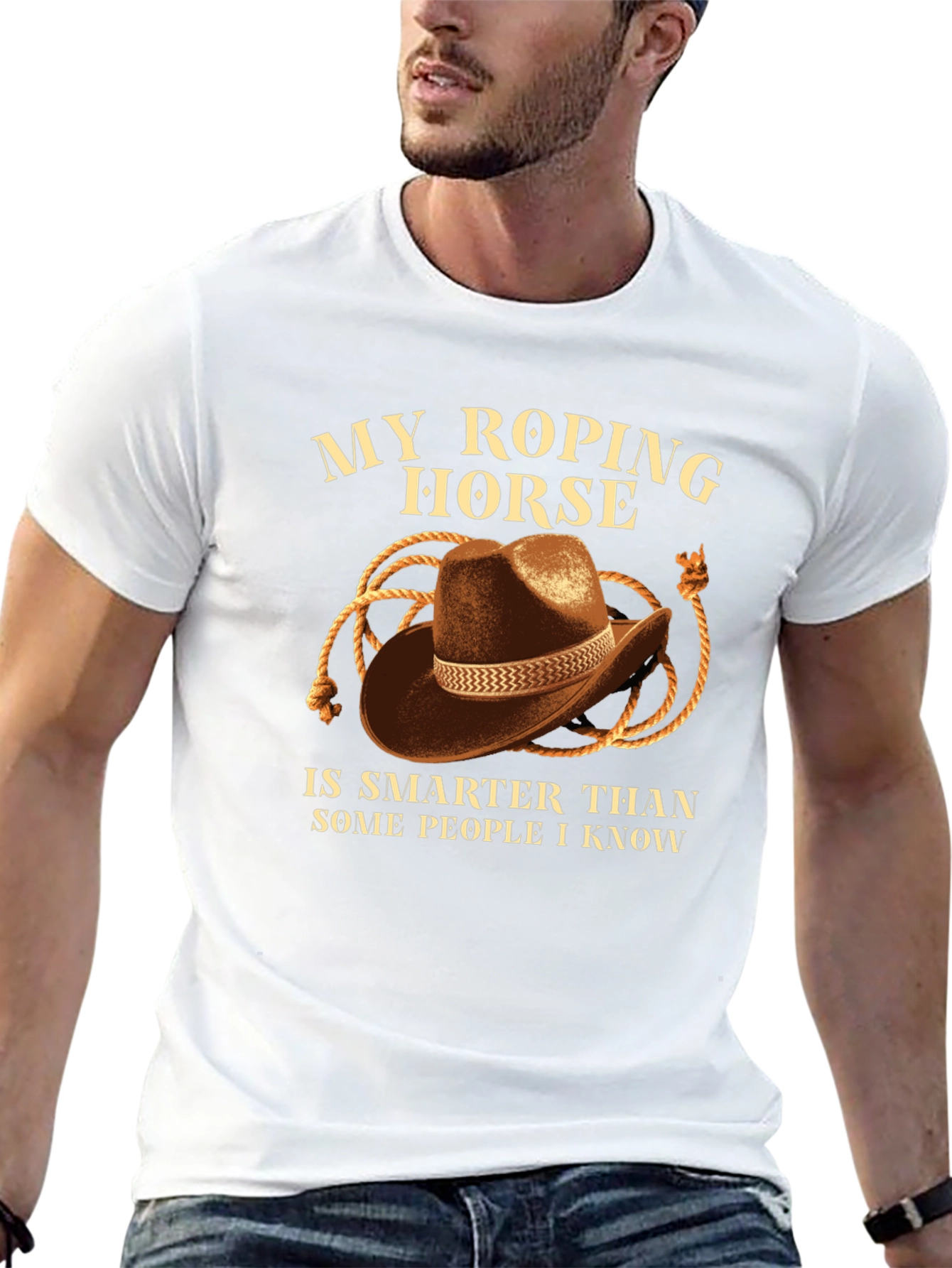 My Roping Horse T-Shirt - Cowboy Hat Design