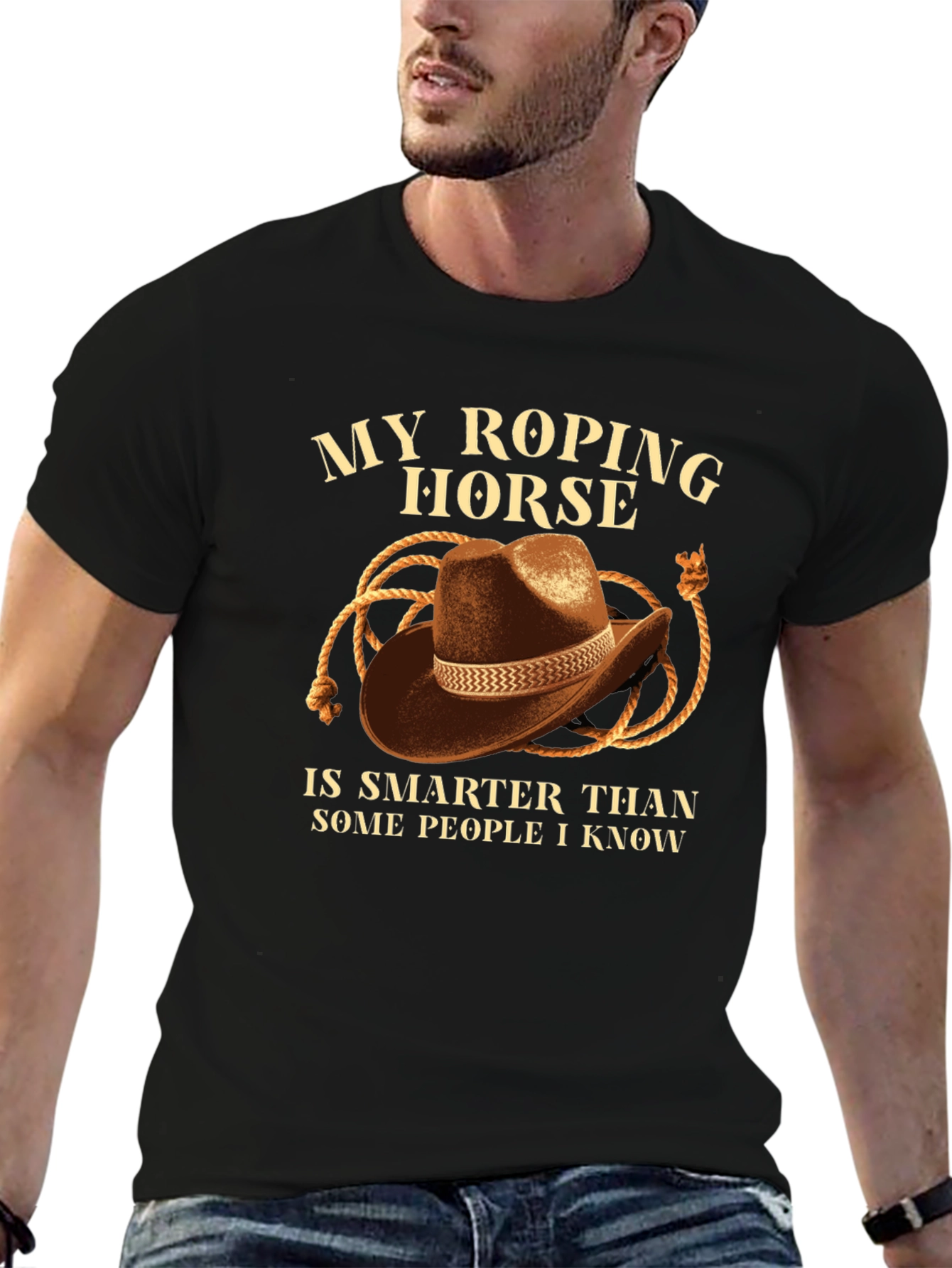 My Roping Horse T-Shirt - Cowboy Hat Design