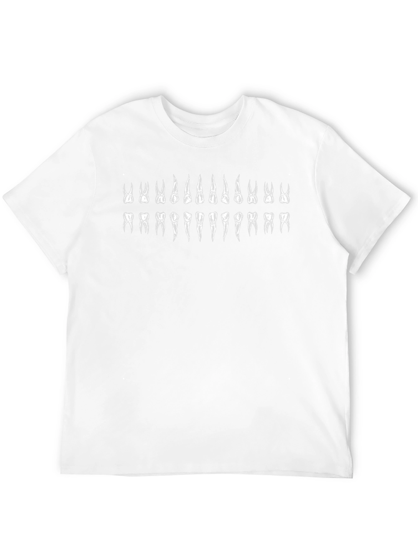 Anatomical Teeth Graphic Print Black T-Shirt