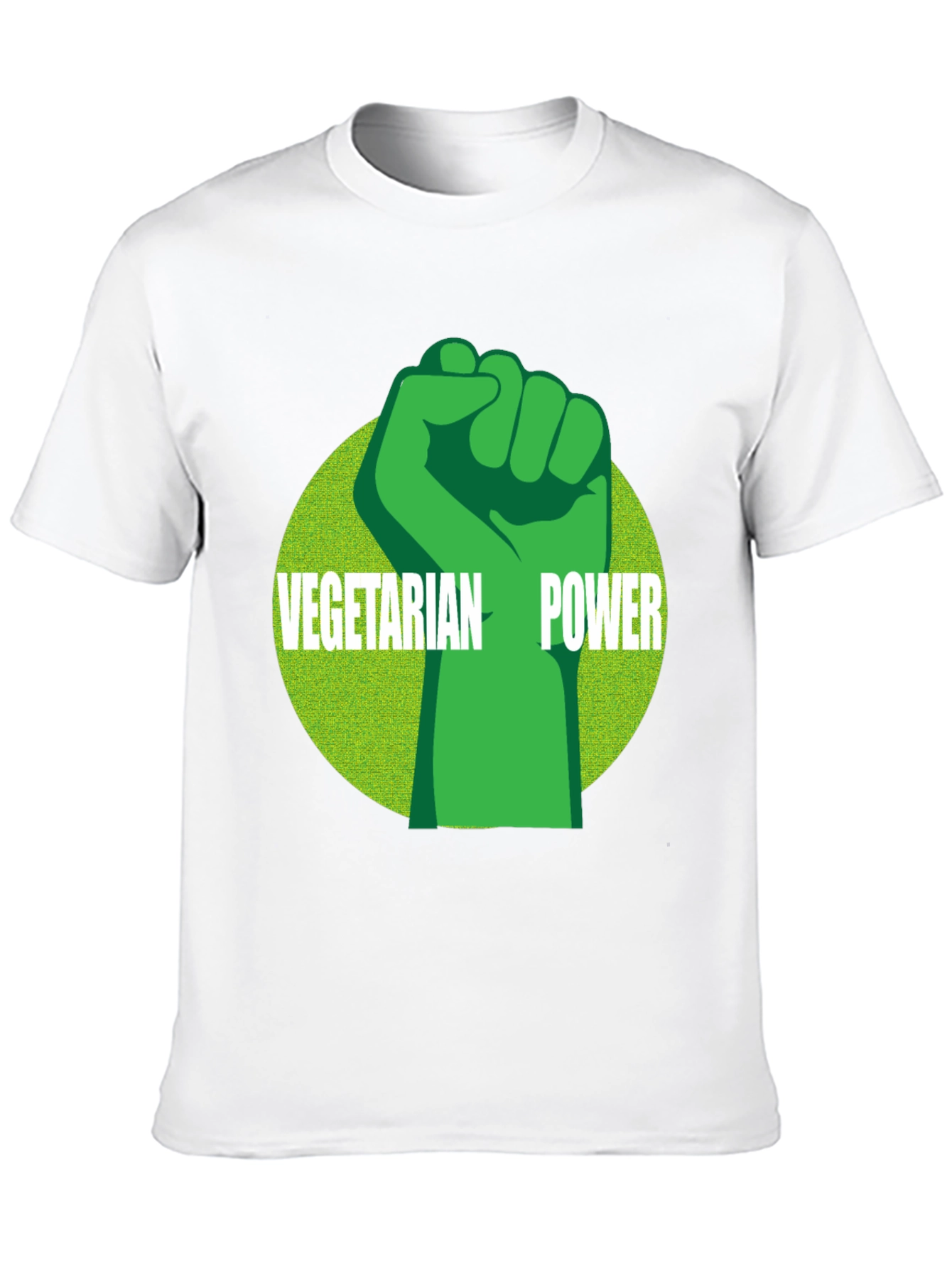 Vegetarian Power Graphic Tee - Black