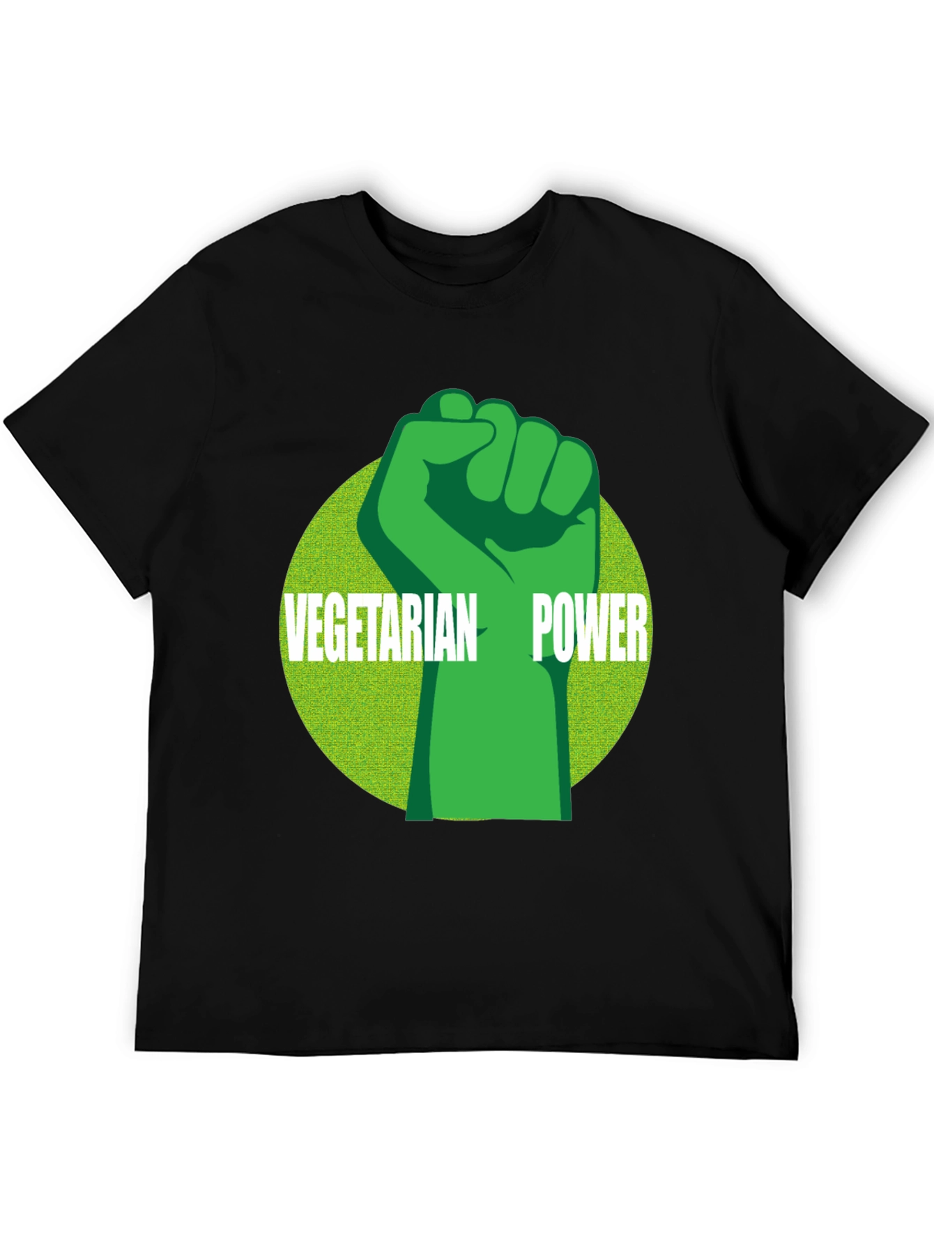Vegetarian Power Graphic Tee - Black
