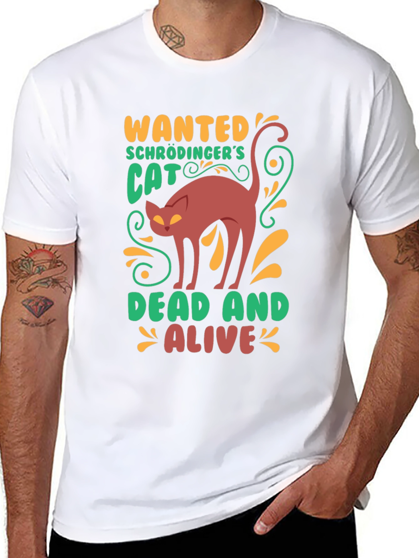 Schrödingers Cat Wanted T-Shirt