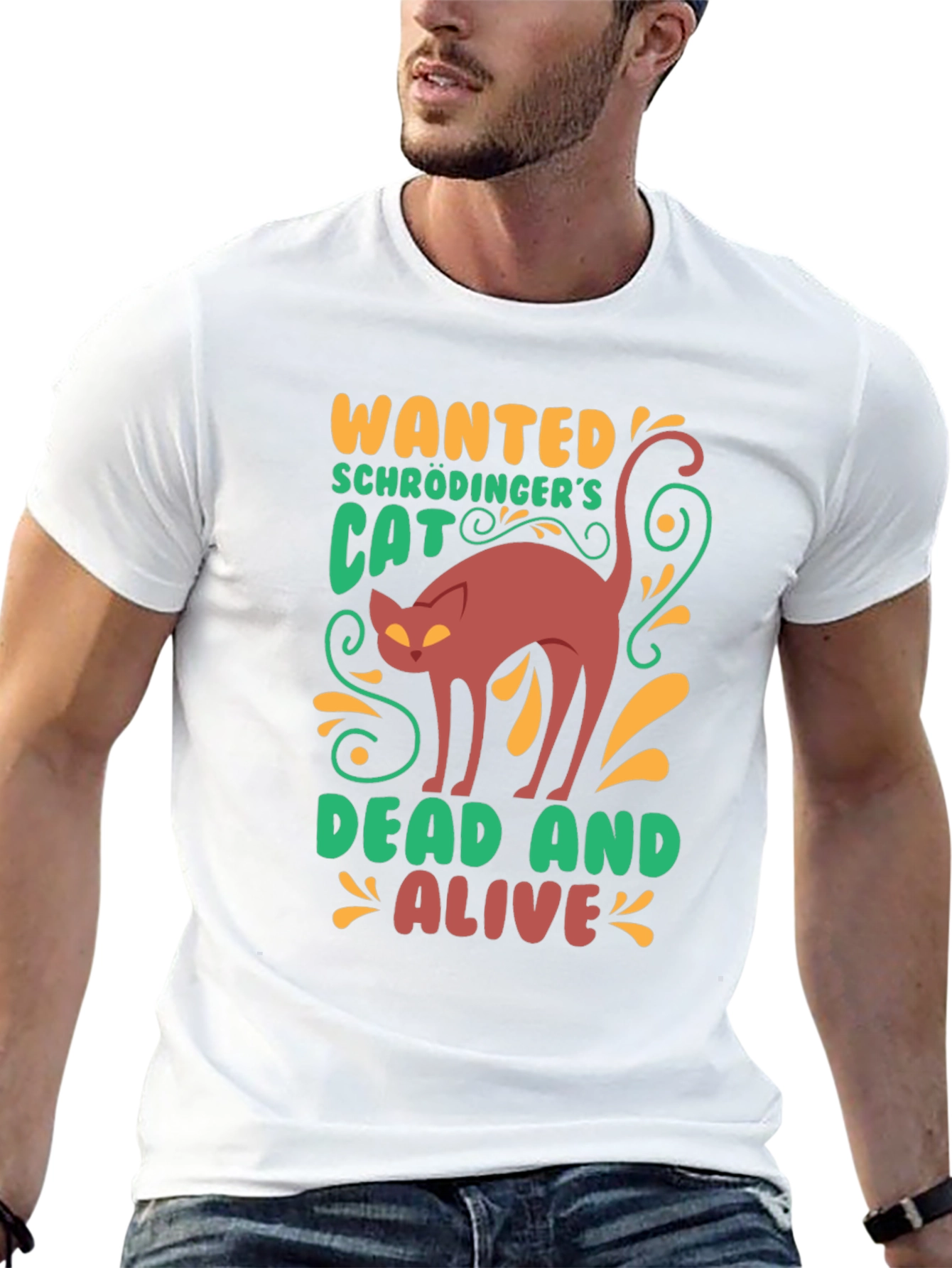 Schrödingers Cat Wanted T-Shirt