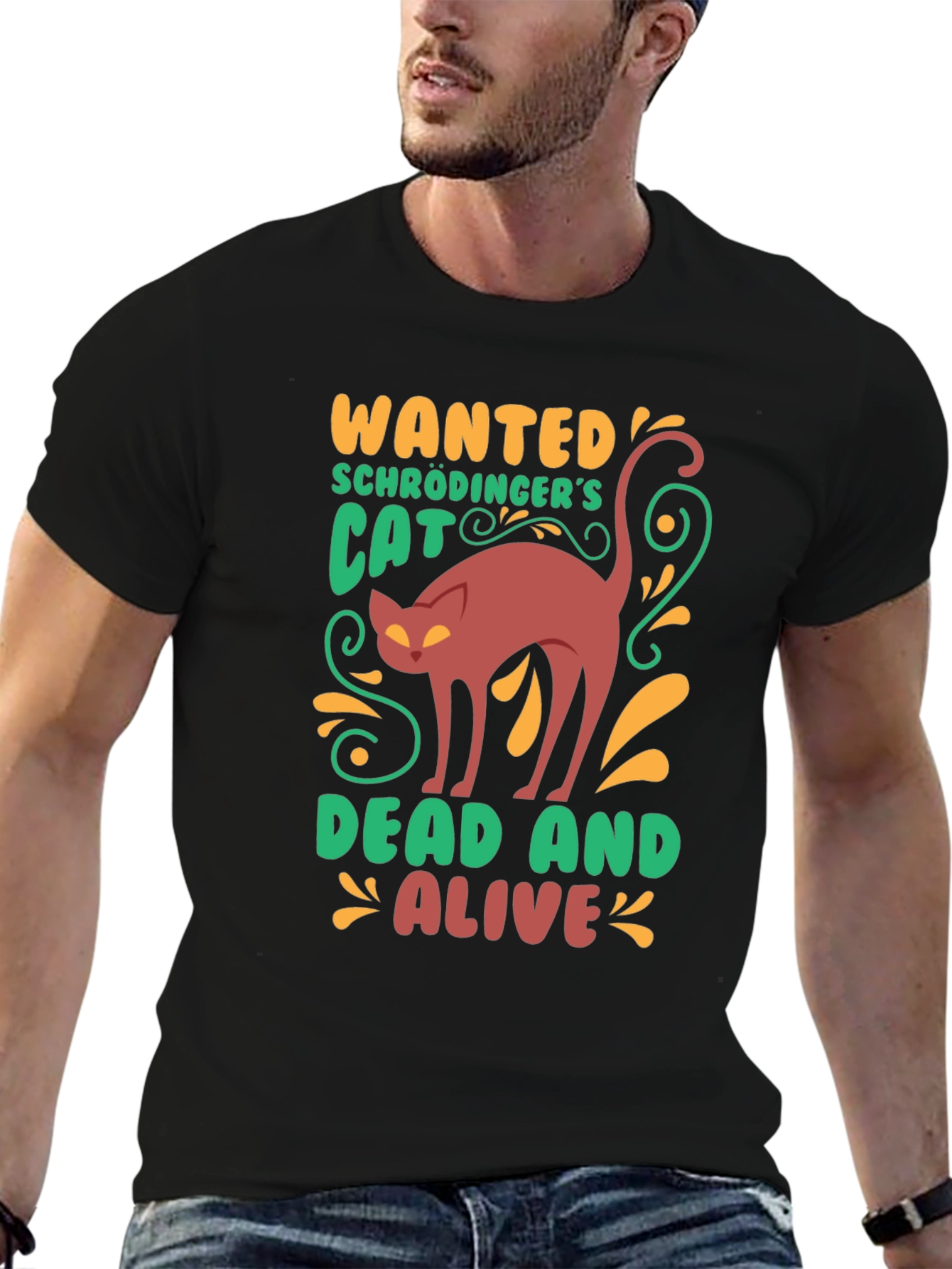 Schrödingers Cat Wanted T-Shirt
