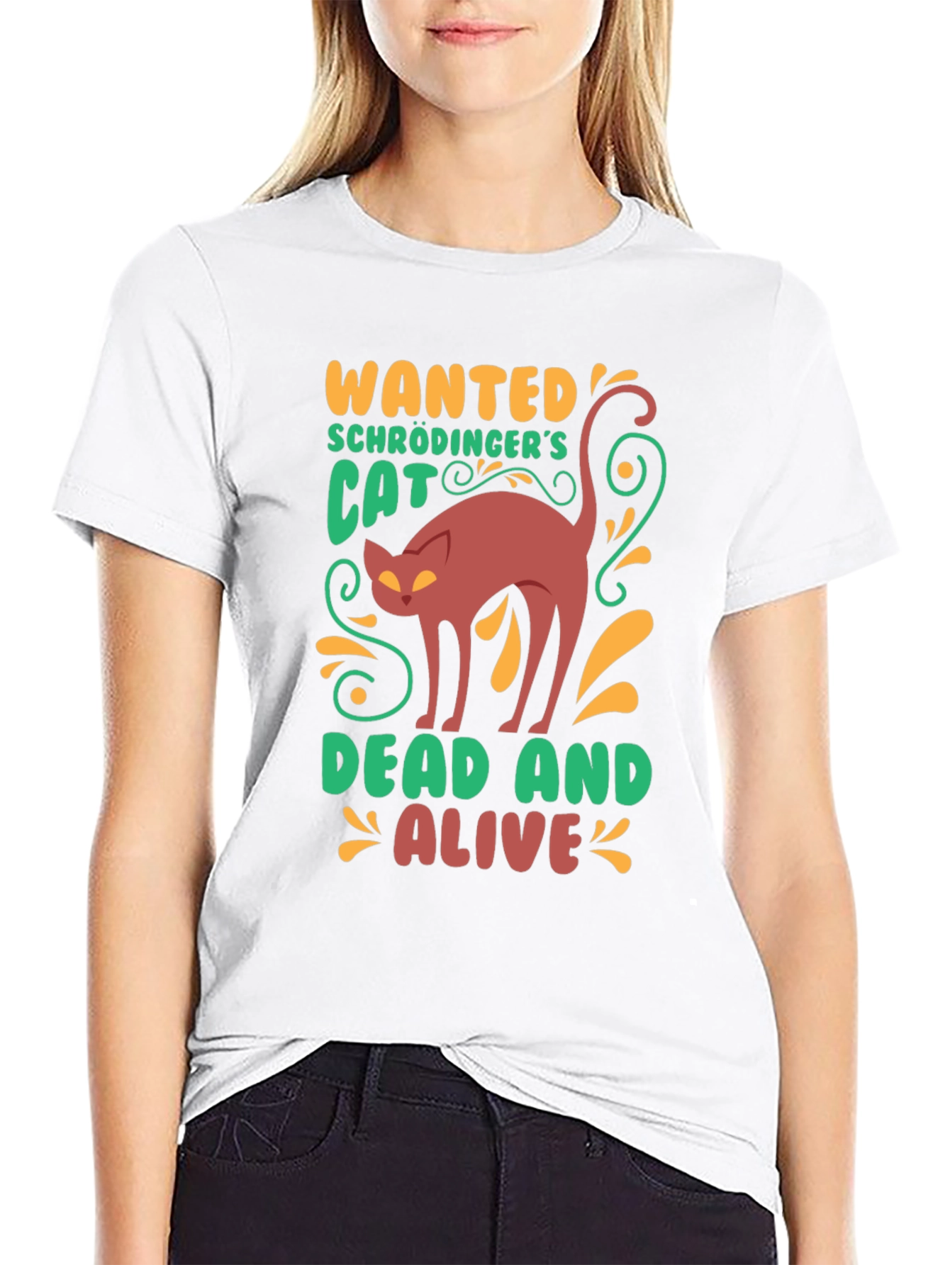 Schrödingers Cat Wanted T-Shirt