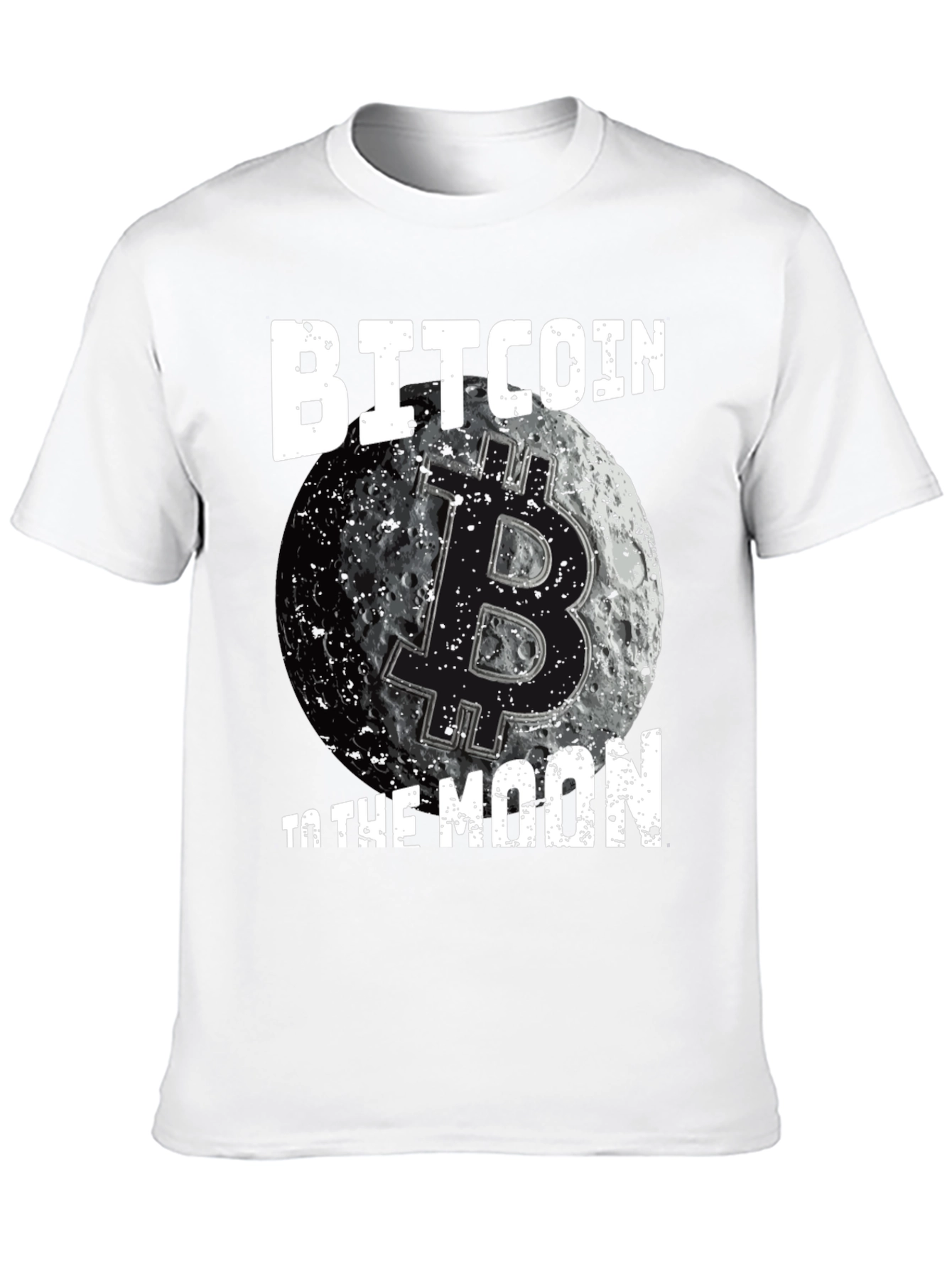 Bitcoin to the Moon Black T-Shirt