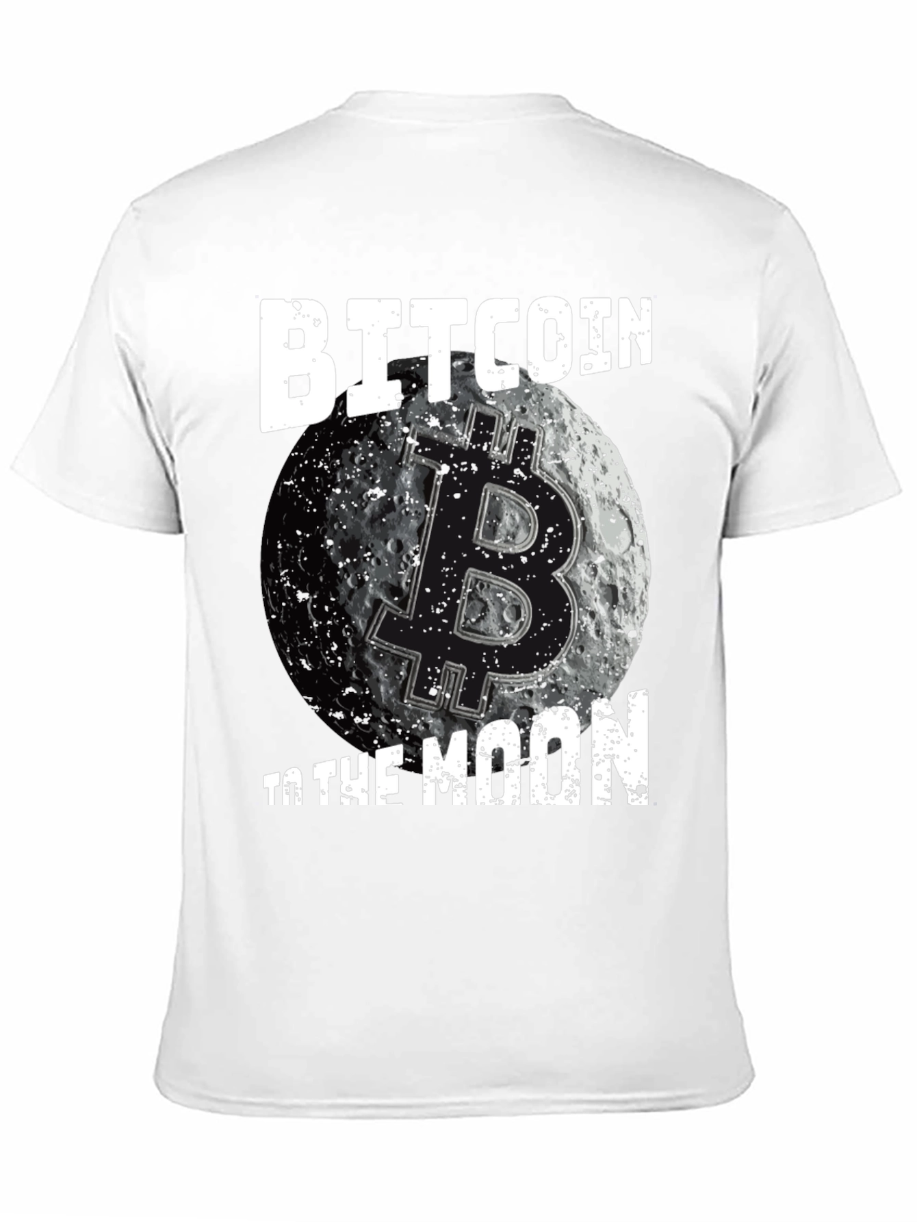 Bitcoin to the Moon Black T-Shirt