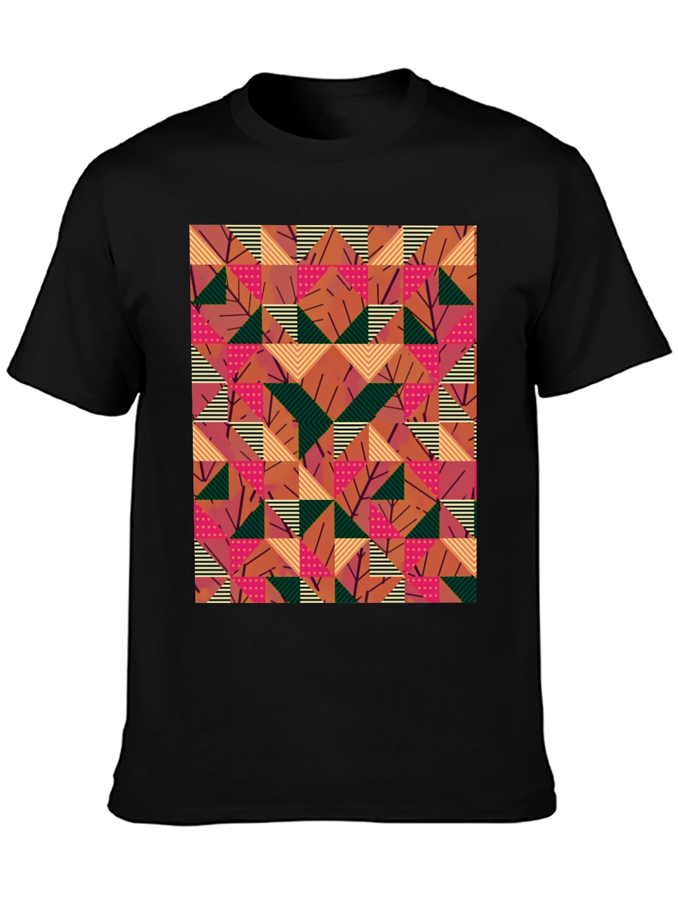 Geometric Pattern T-Shirt - Modern Art Tee