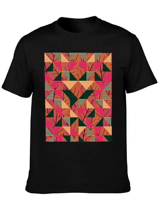Geometric Pattern T-Shirt - Modern Art Tee
