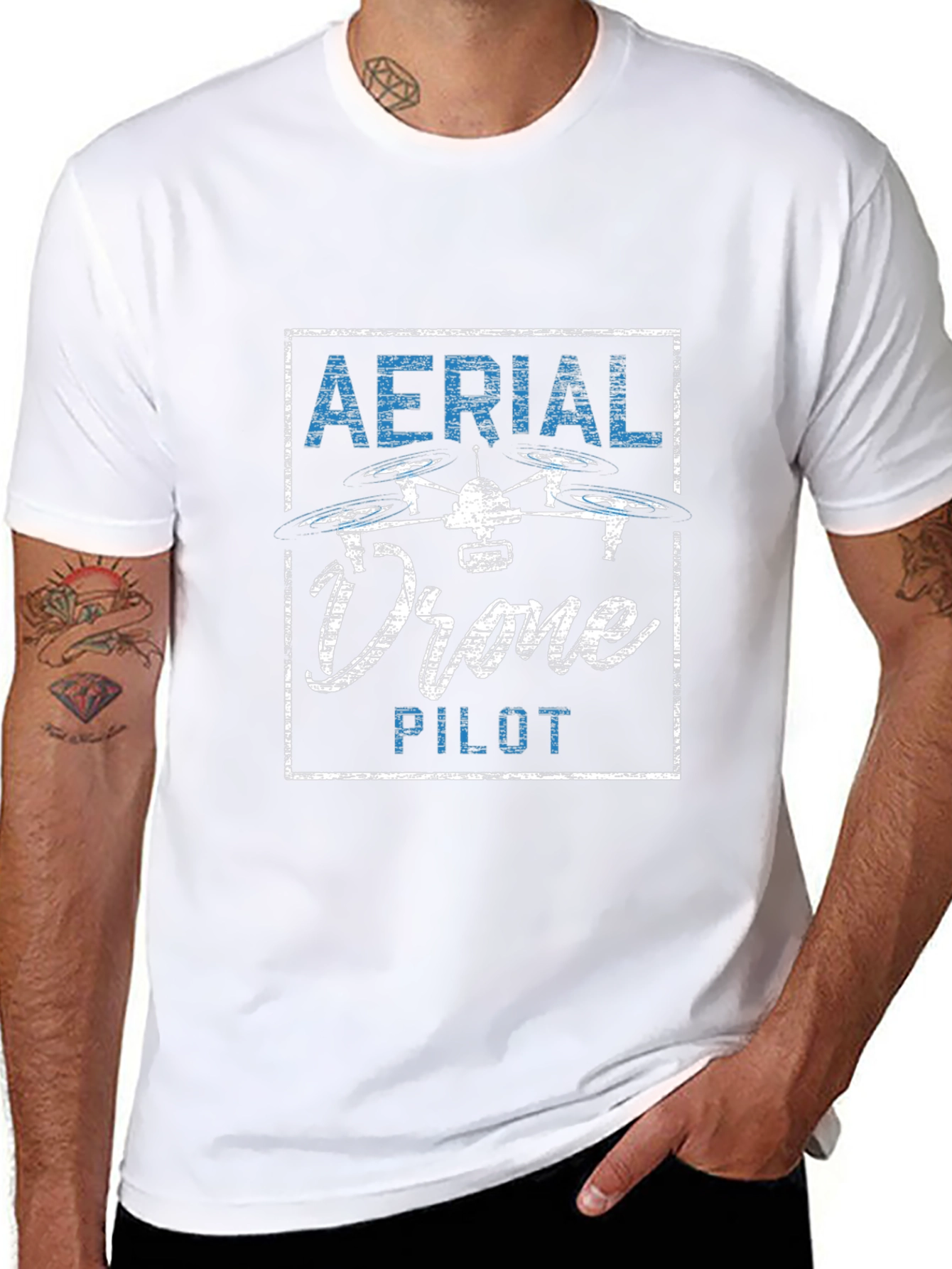 Aerial Drone Pilot T-Shirt - Unique Design