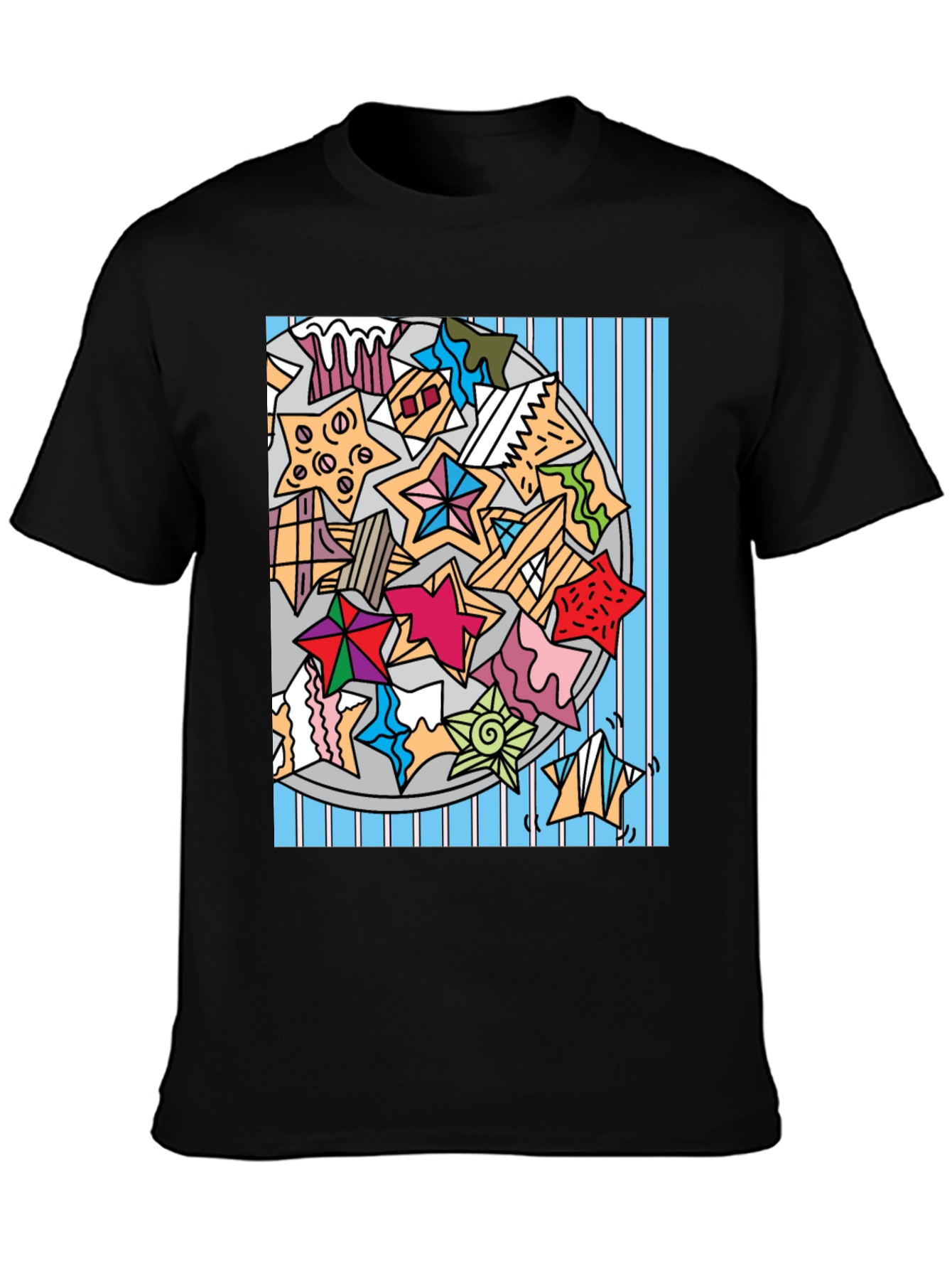 Star Cookies Graphic T-Shirt - Fun & Festive!