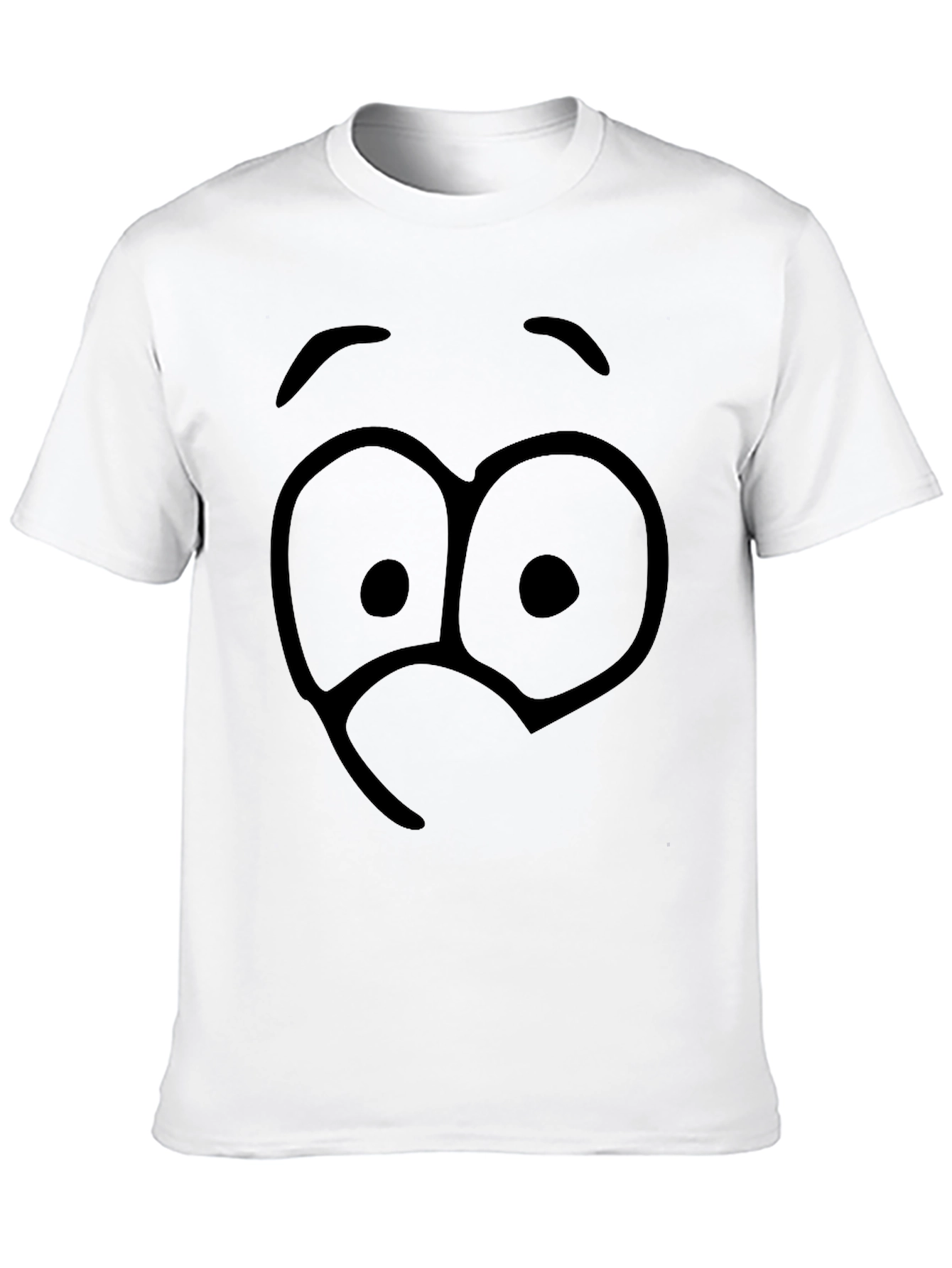 Funny Face Graphic Black T-Shirt