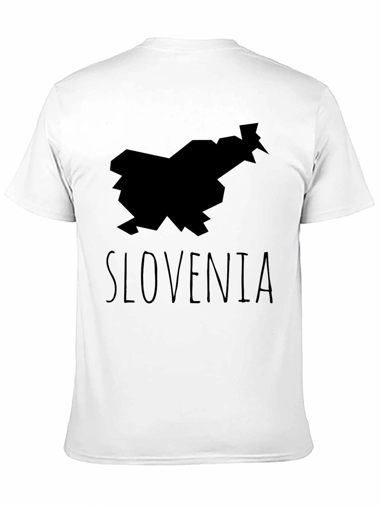 Slovenia Map Tee - Black Graphic T-Shirt