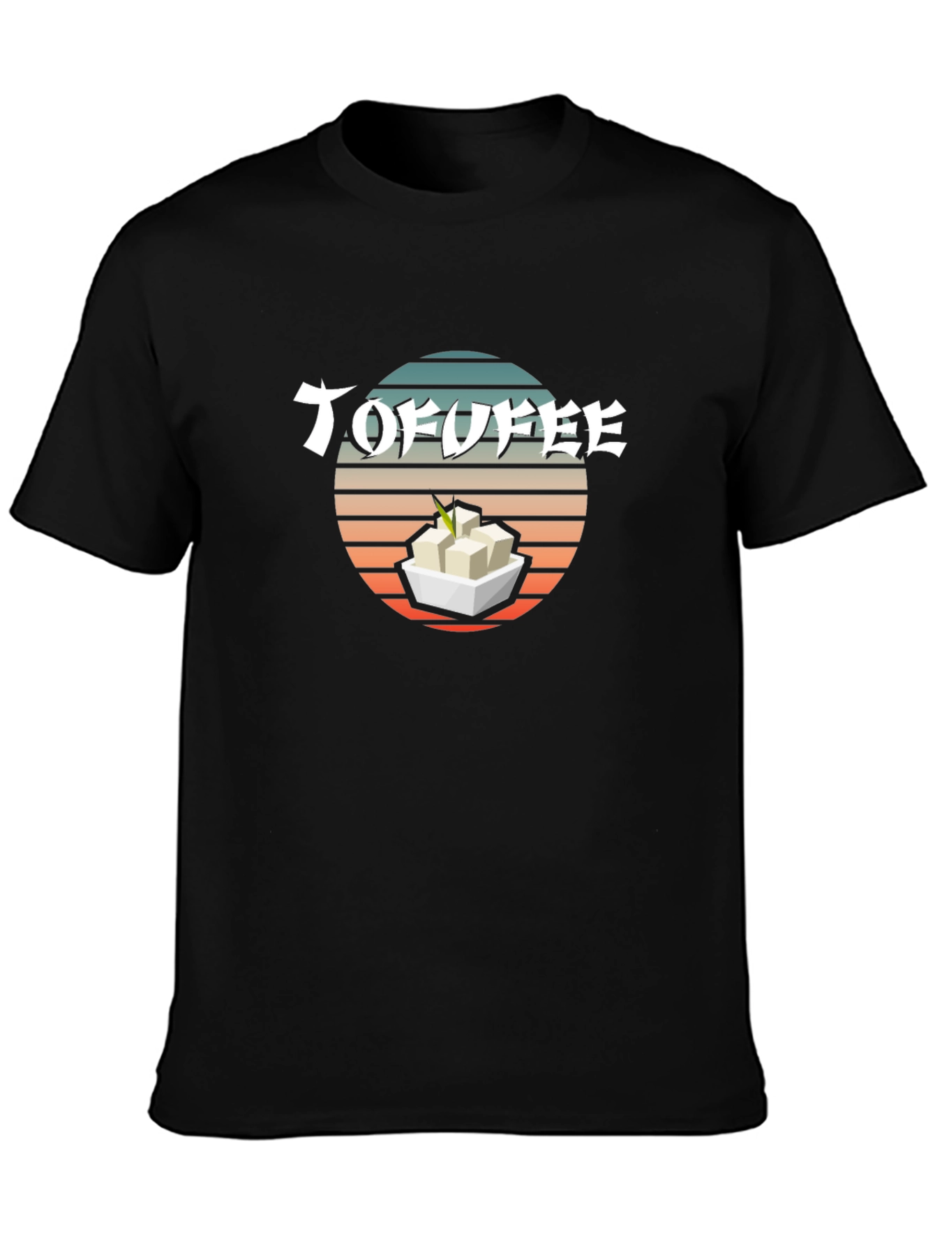 Tofu T-Shirt - Retro Sunset Design