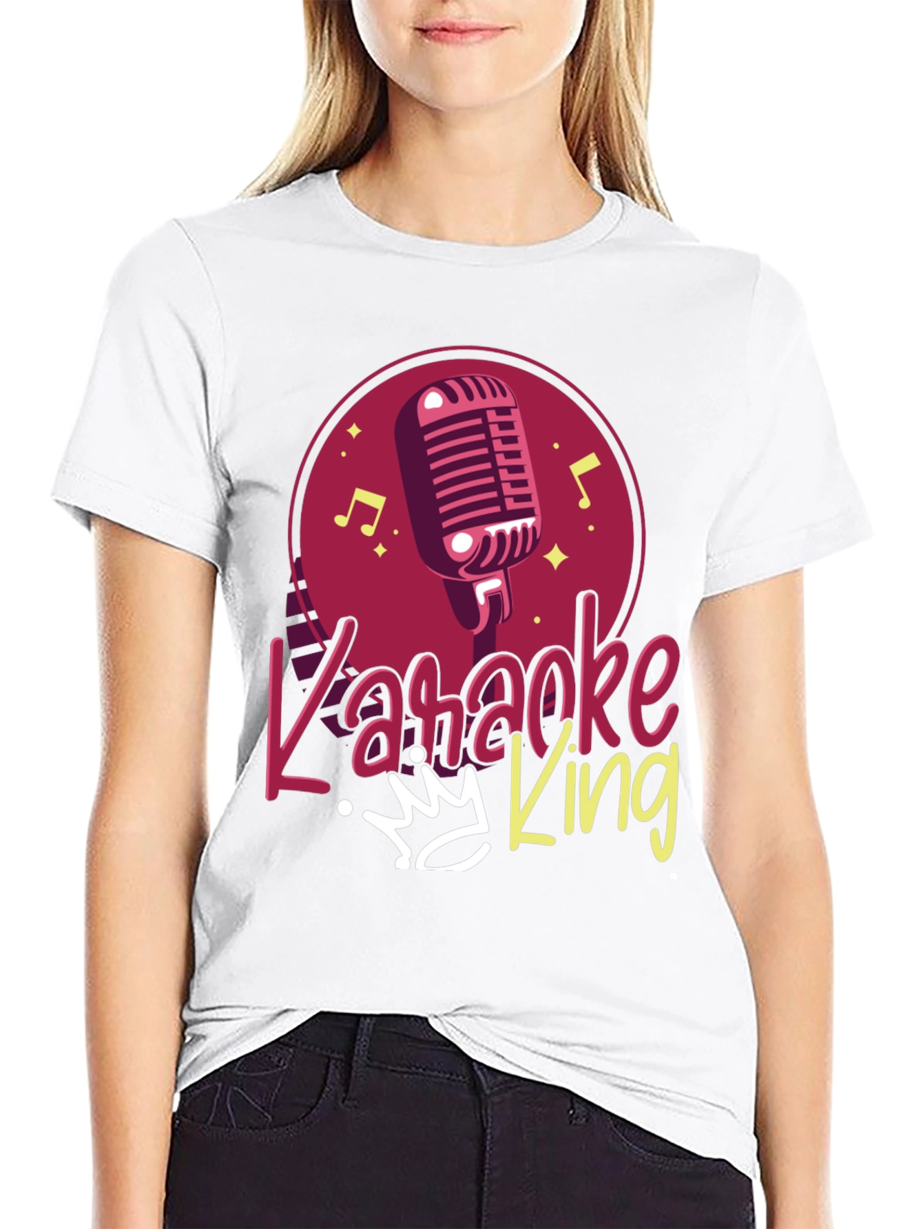 Karaoke King Black T-Shirt - Sing Your Heart Out!