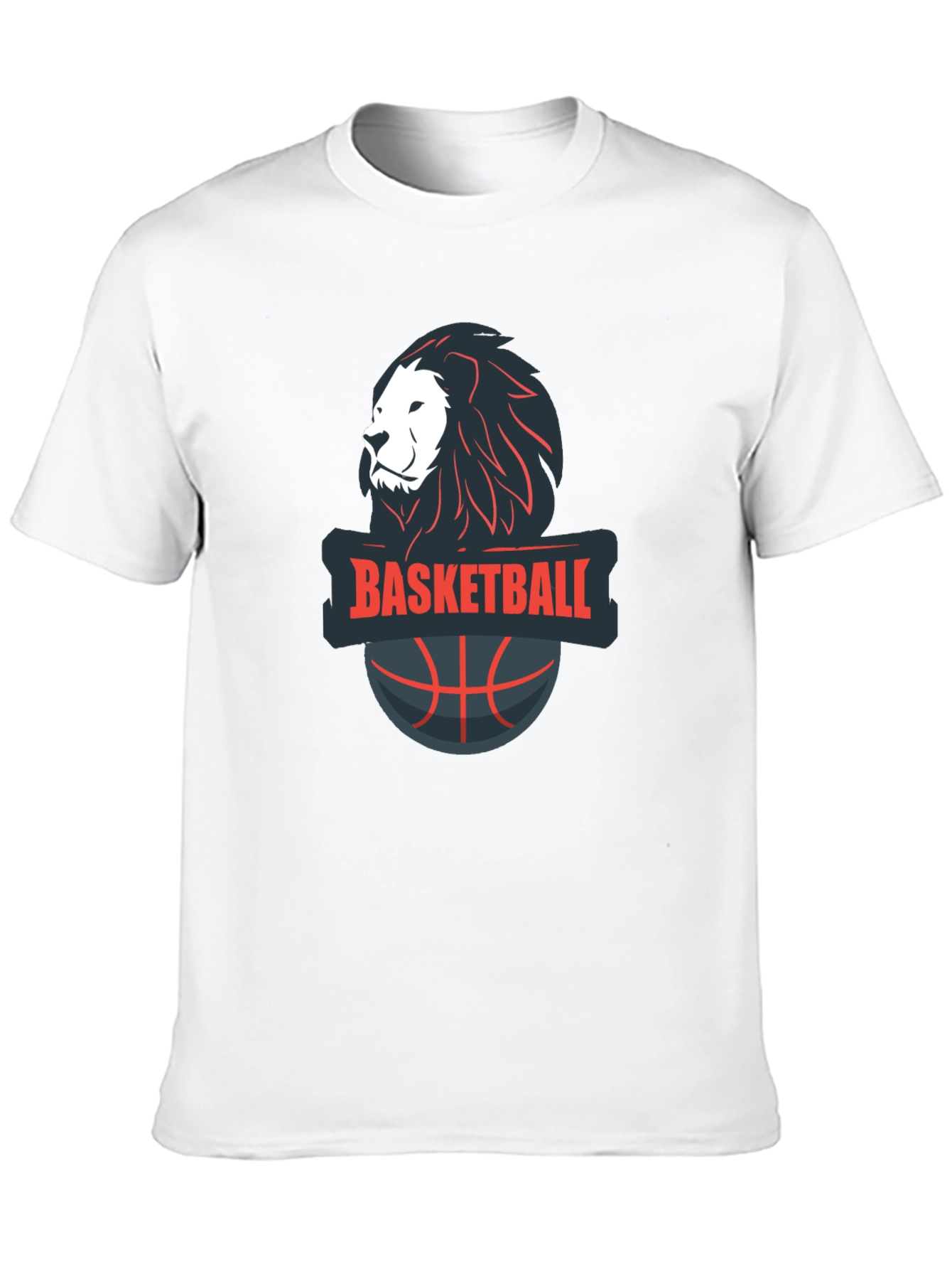 Basketball Lion Graphic Tee - Cool Sports T-Shirt